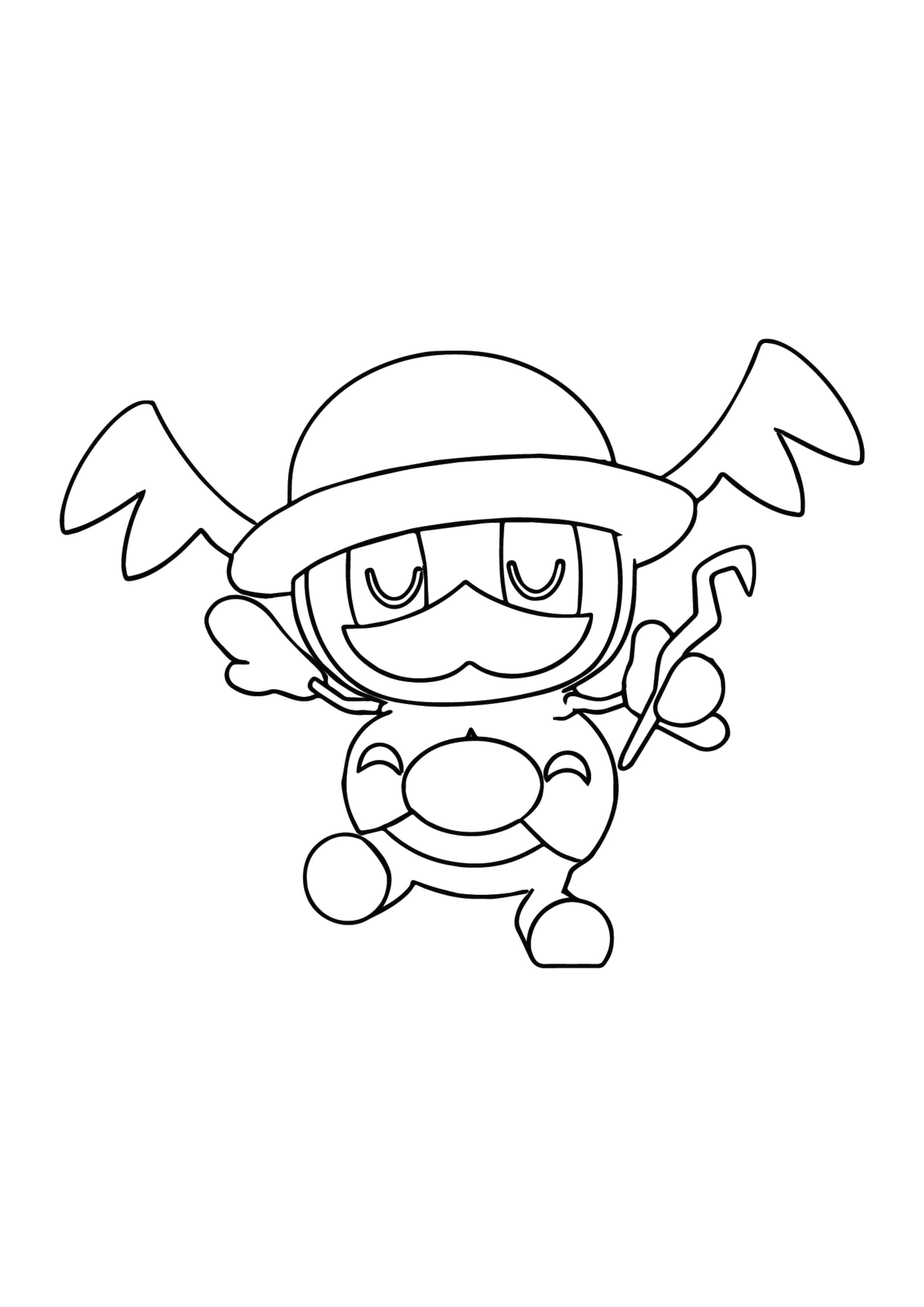 Página para colorear Mr. Rime (A4) para imprimir