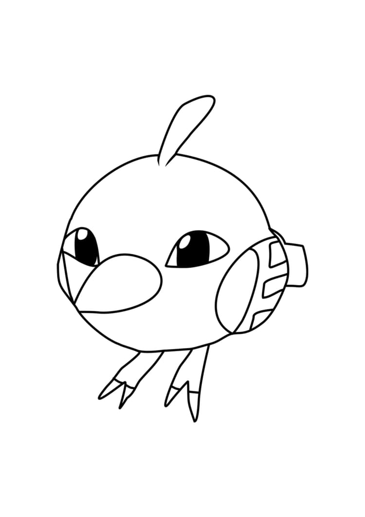Página para colorear Natu (A4) para imprimir