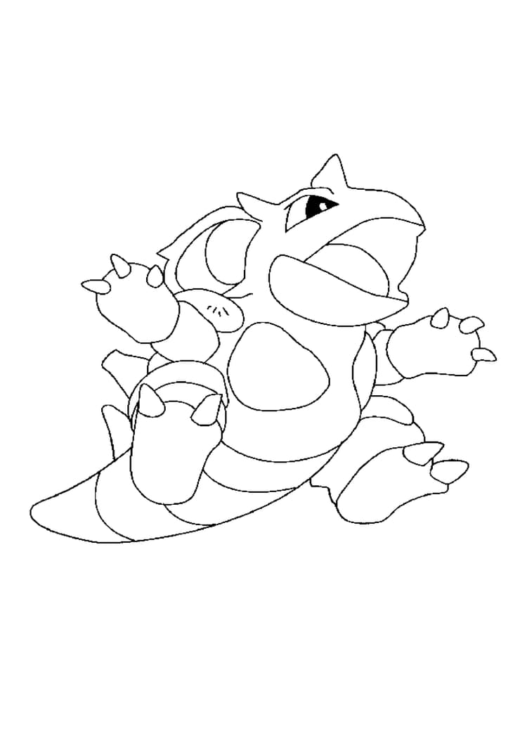 Página para colorear Nidoqueen (A4) para imprimir