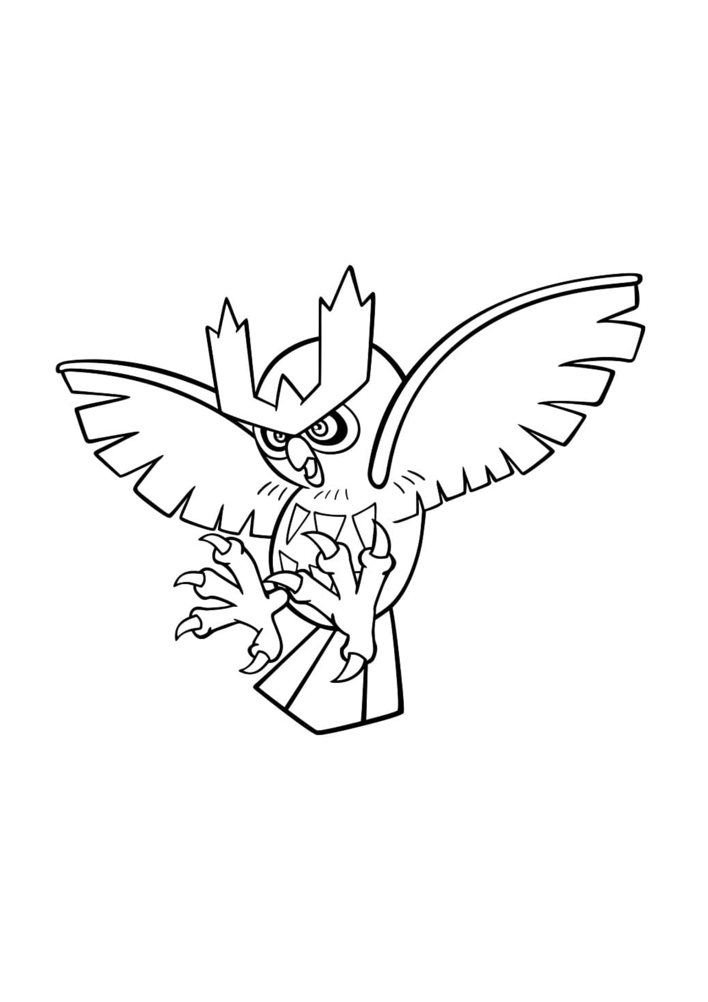 Página para colorear Noctowl (A4) para imprimir