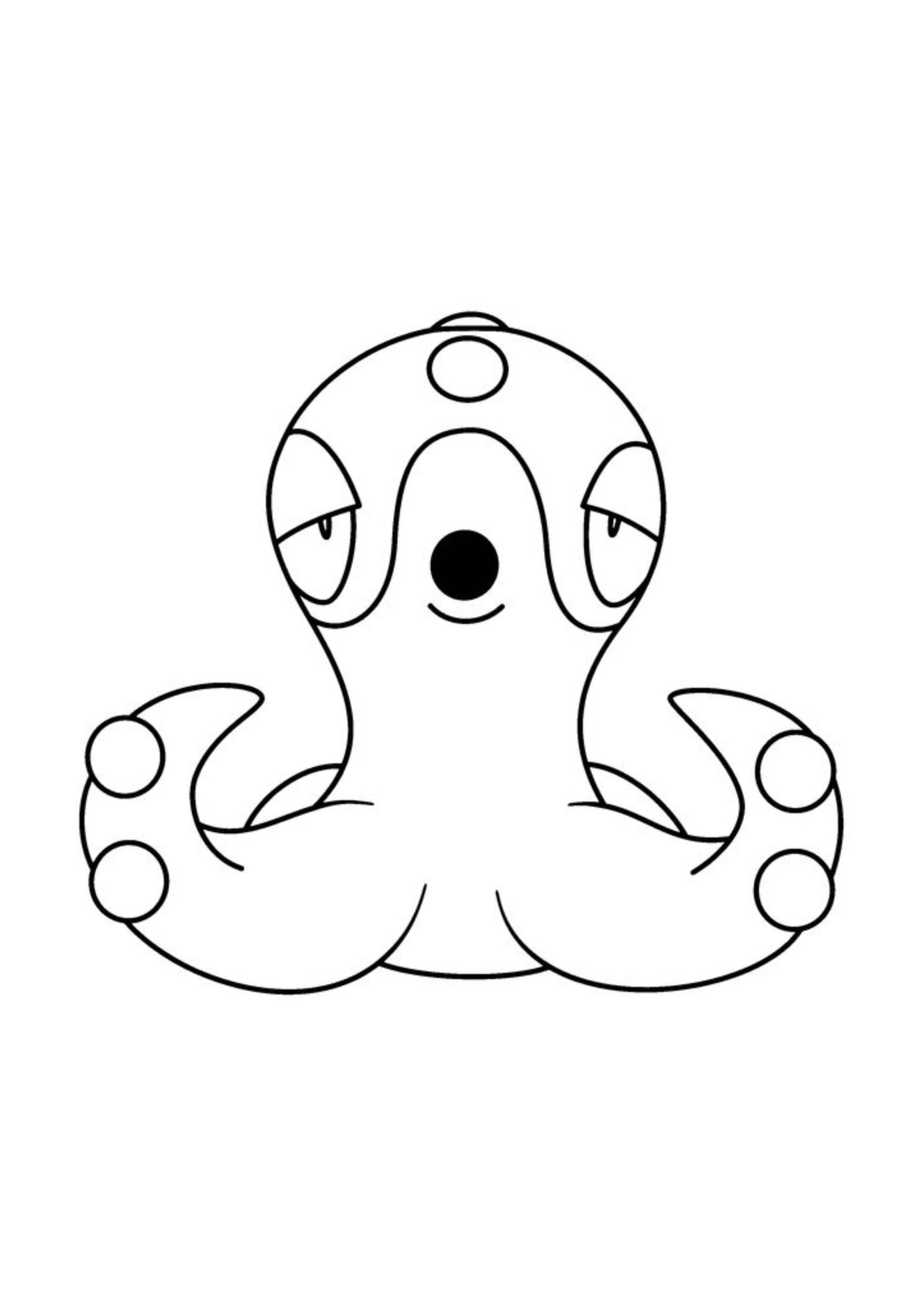 Página para colorear Octillery (A4) para imprimir
