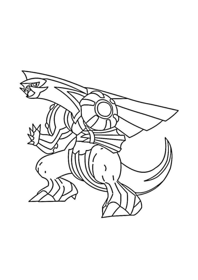 Página para colorear Palkia (A4) para imprimir