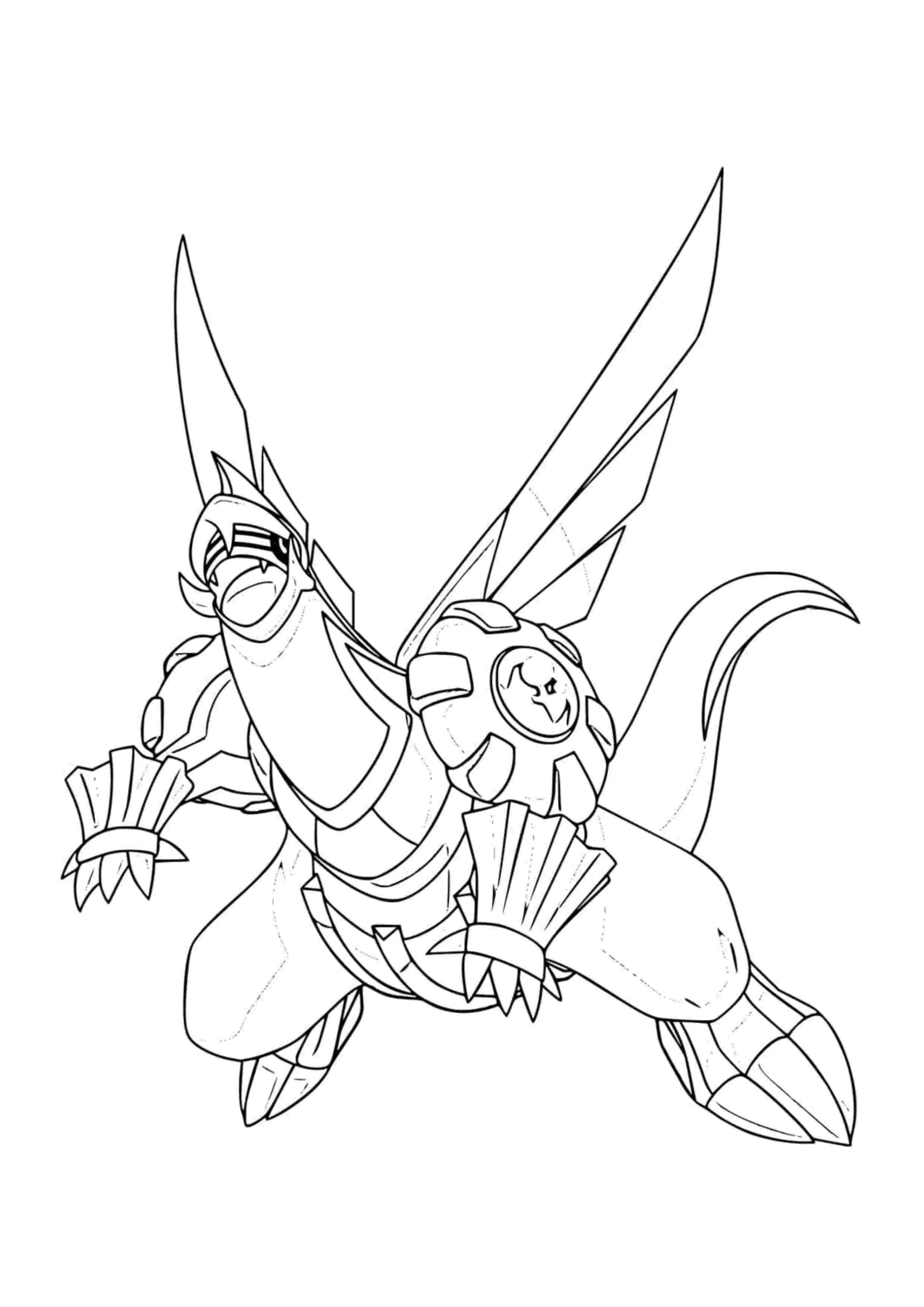 Página para colorear Palkia (A4) para imprimir