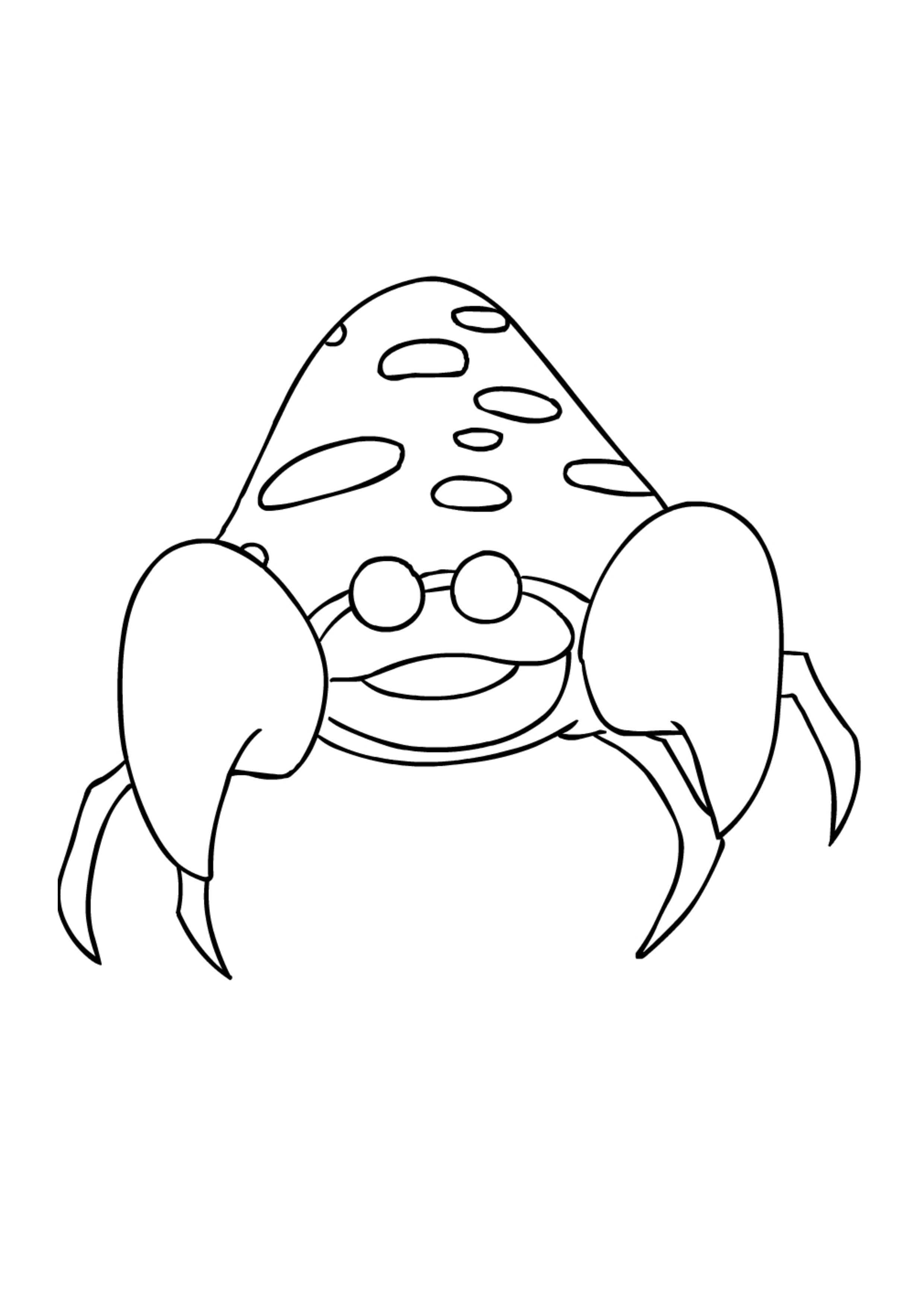 Página para colorear Parasect (A4) para imprimir