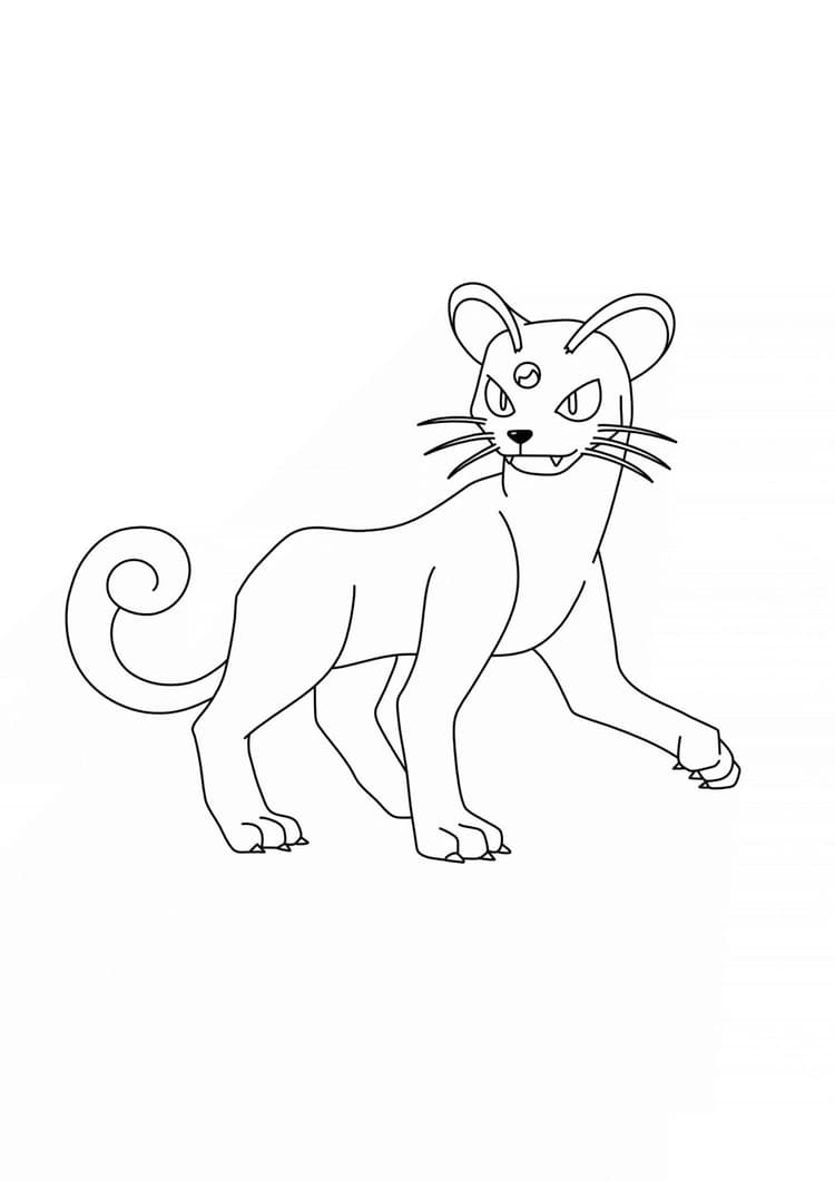 Página para colorear Persian (A4) para imprimir
