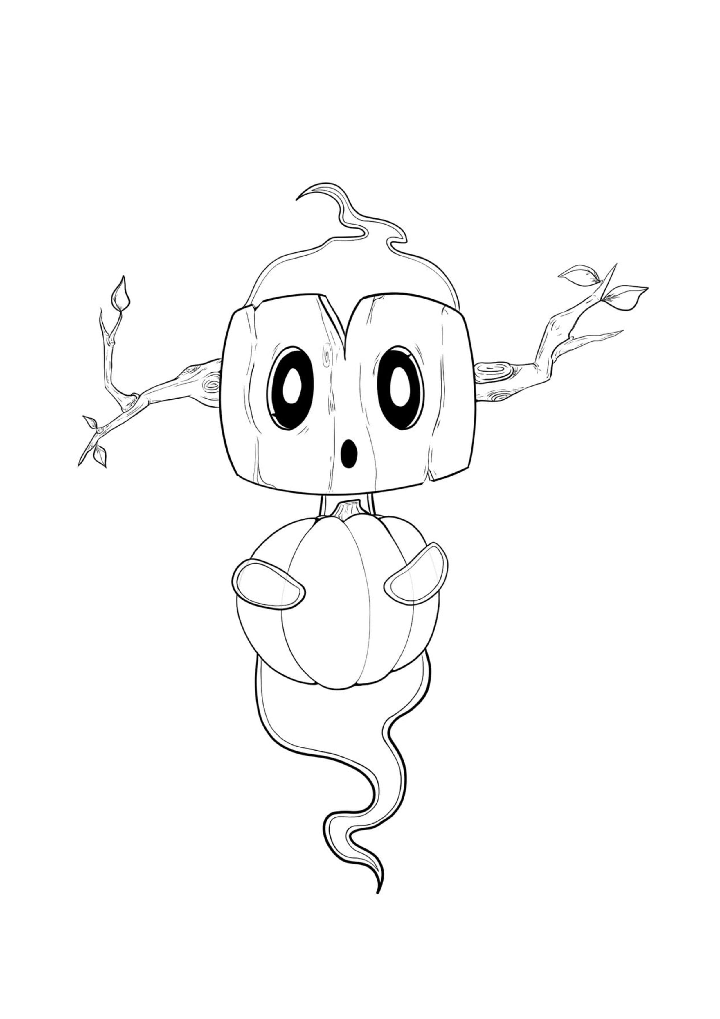 Página para colorear Phantump (A4) para imprimir