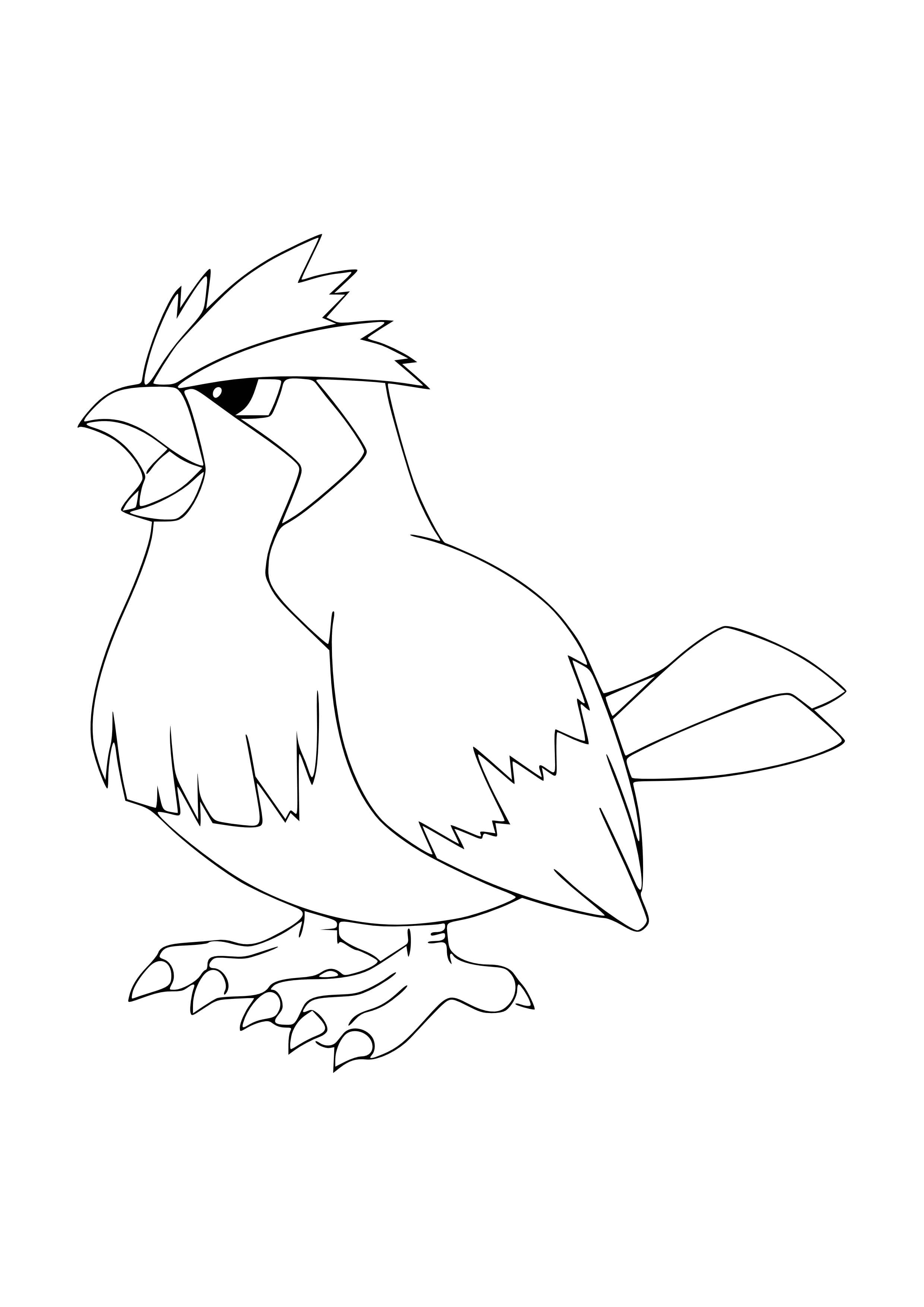 Página para colorear Pidgey (A4) para imprimir