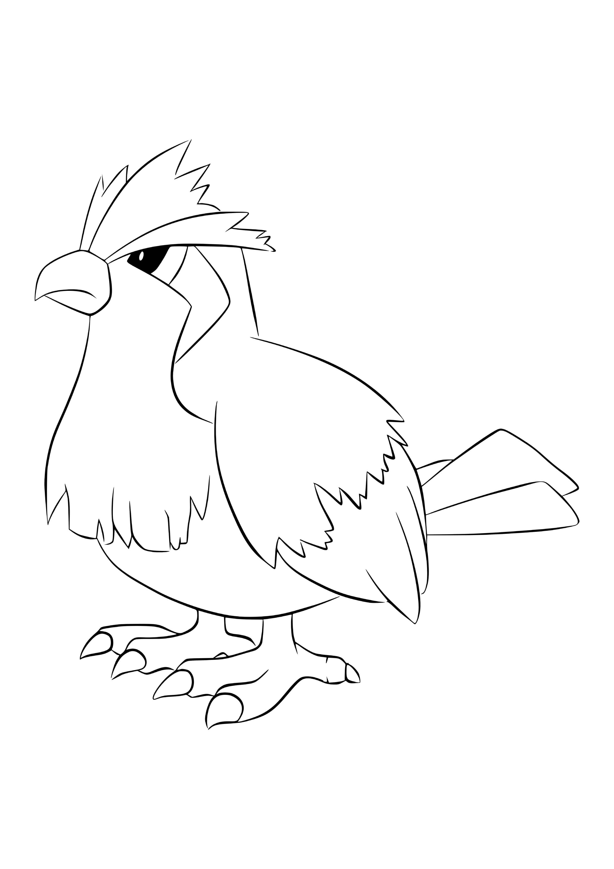 Página para colorear Pidgey (A4) para imprimir
