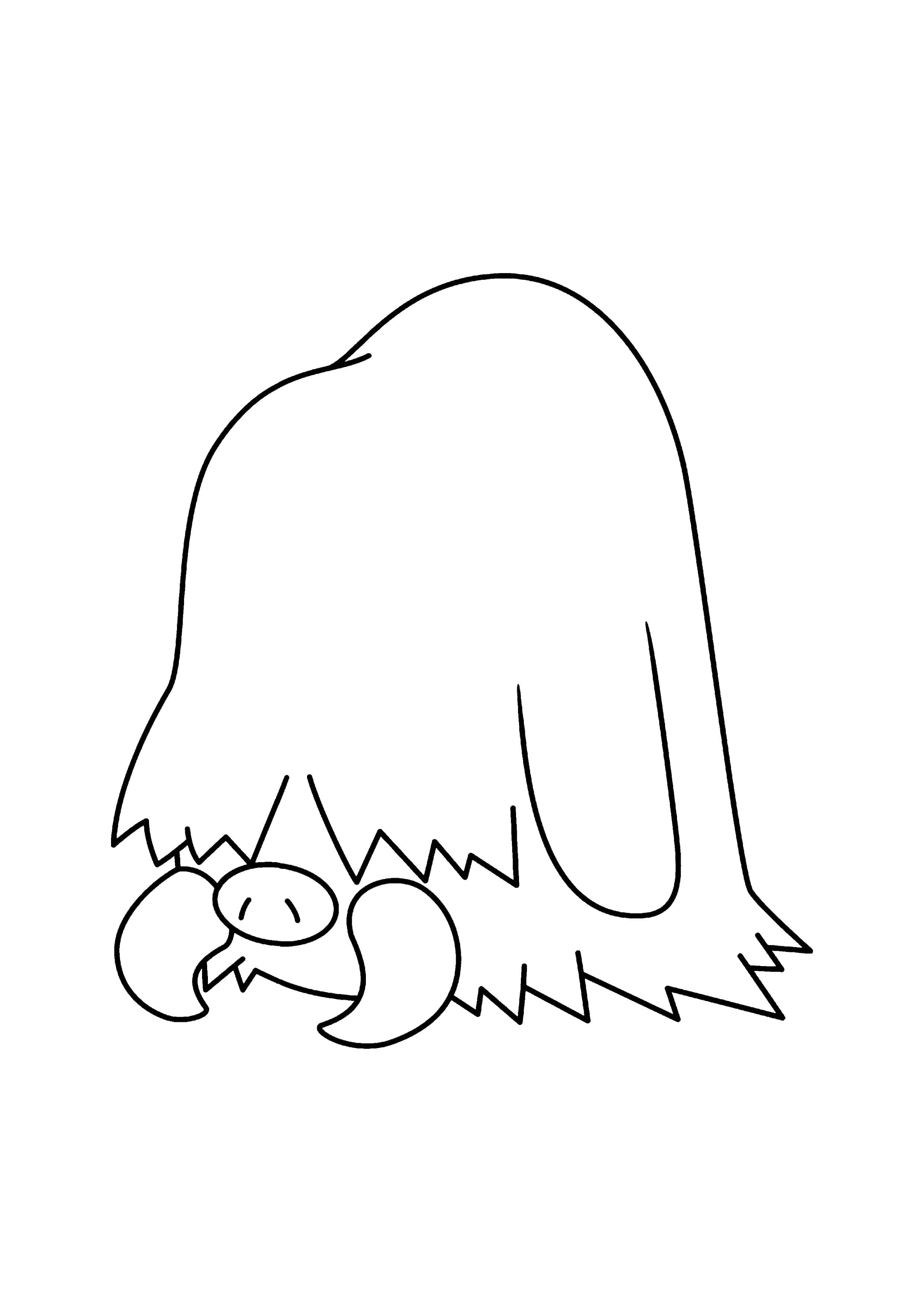 Página para colorear Piloswine (A4) para imprimir