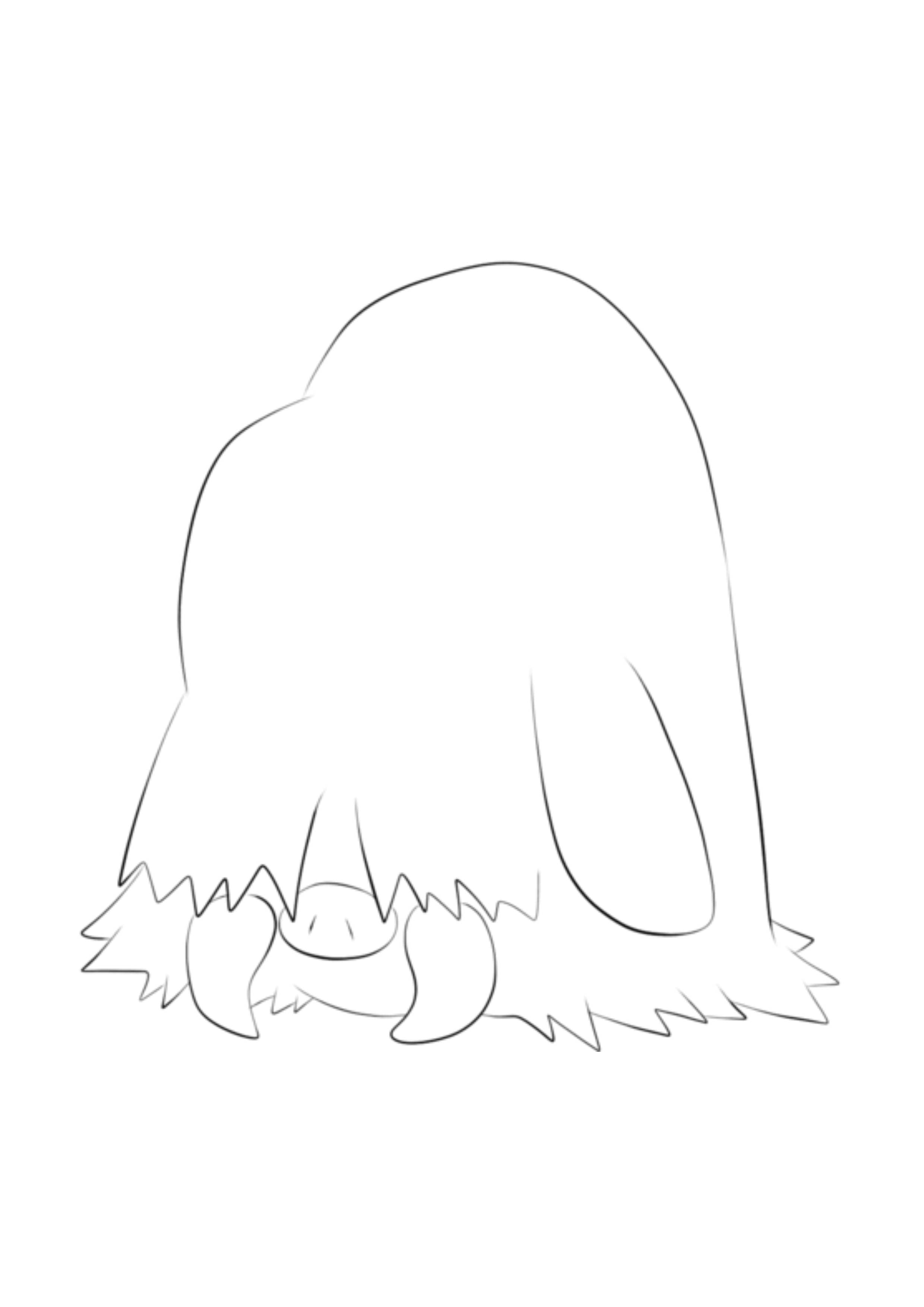 Página para colorear Piloswine (A4) para imprimir