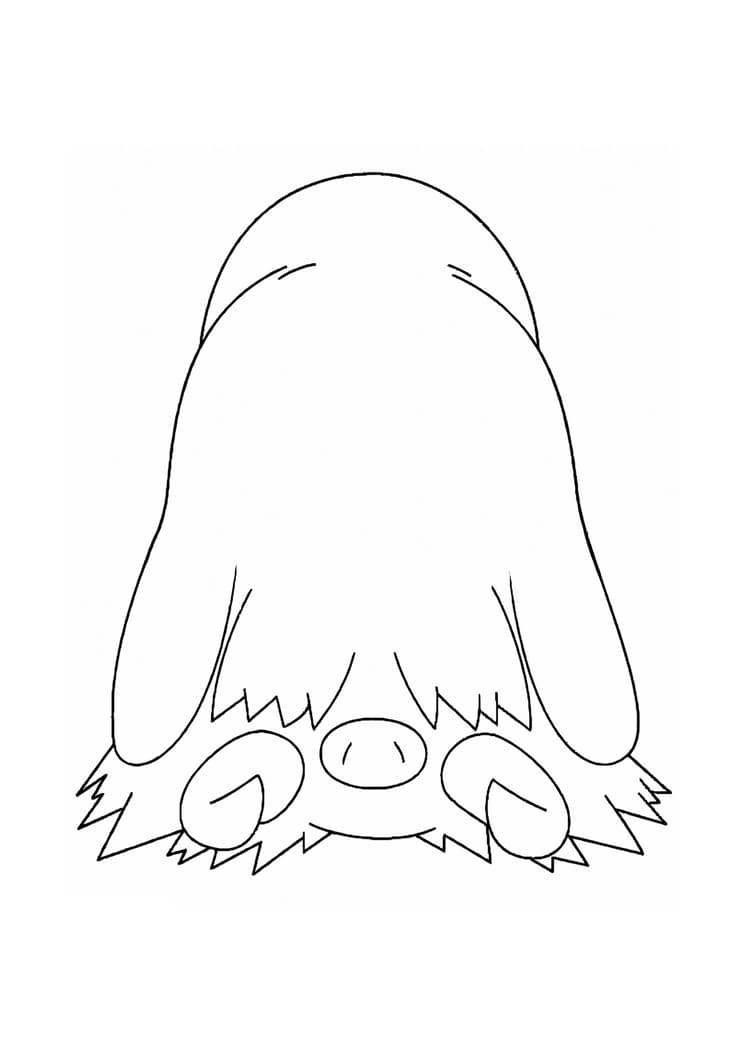 Página para colorear Piloswine (A4) para imprimir