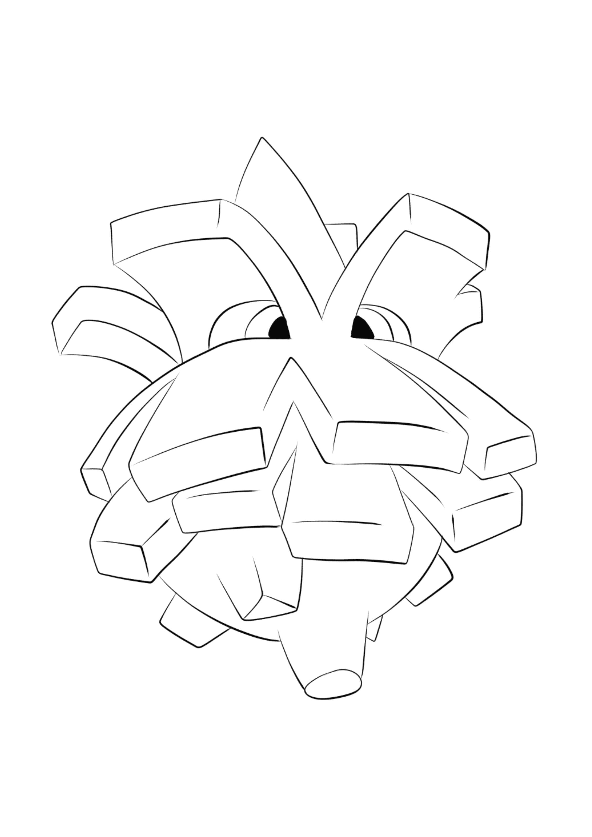 Página para colorear Pineco (A4) para imprimir