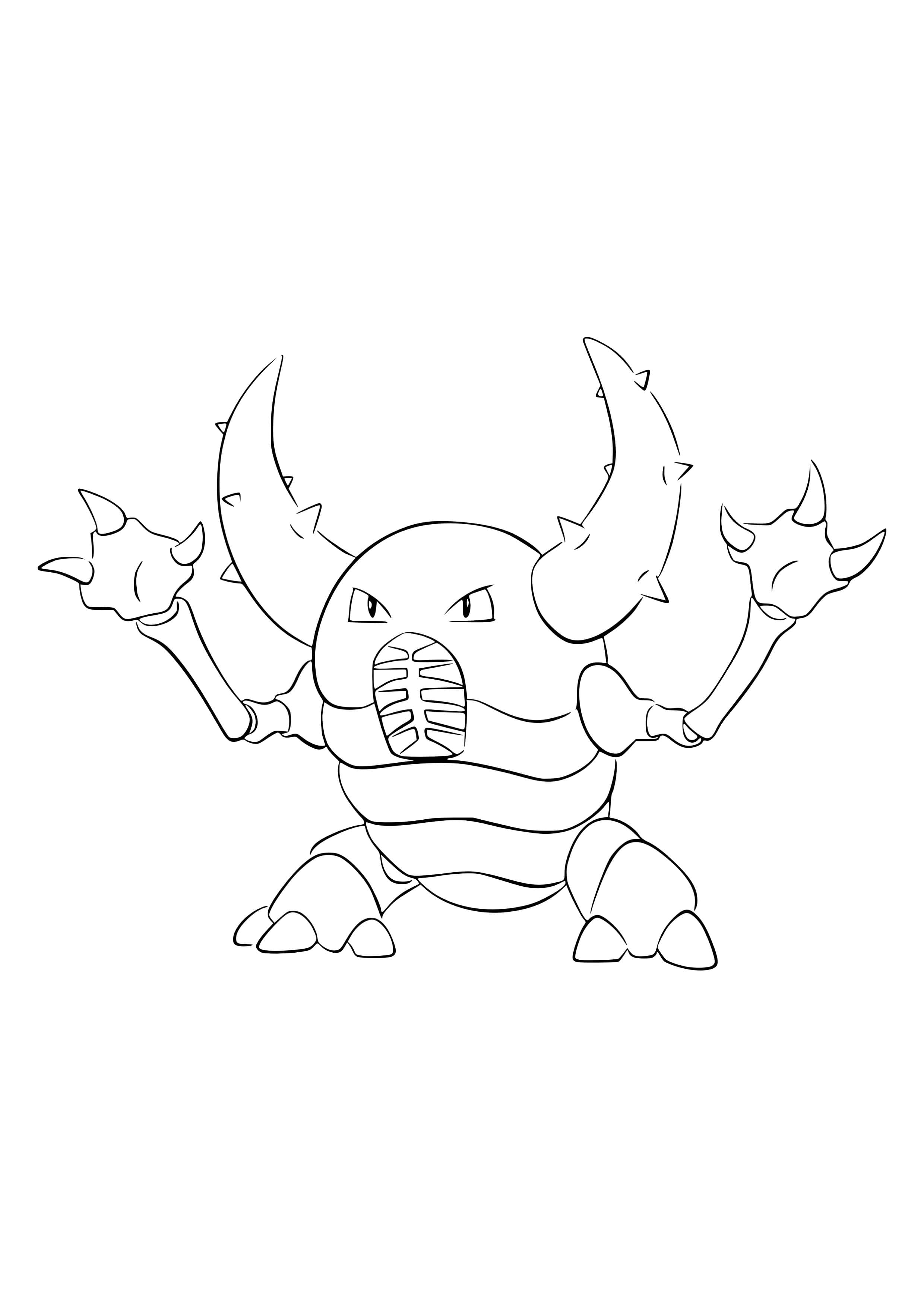 Página para colorear Pinsir (A4) para imprimir