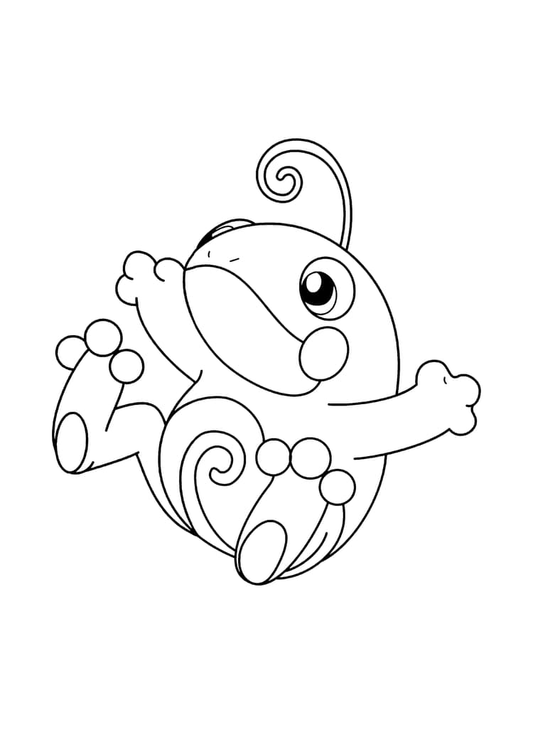 Página para colorear Politoed (A4) para imprimir