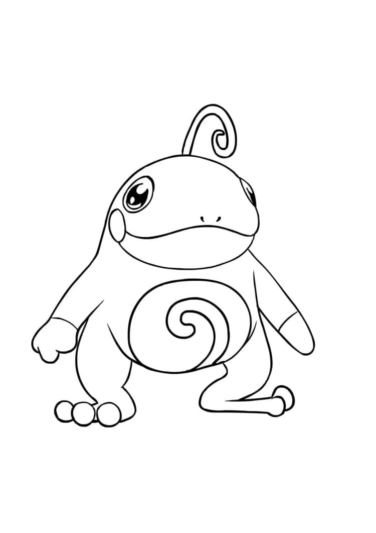 Página para colorear Politoed (A4) para imprimir