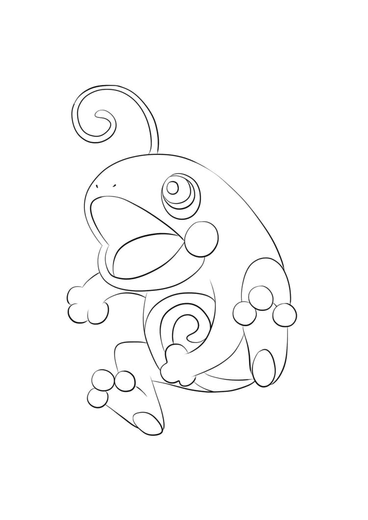 Página para colorear Politoed (A4) para imprimir