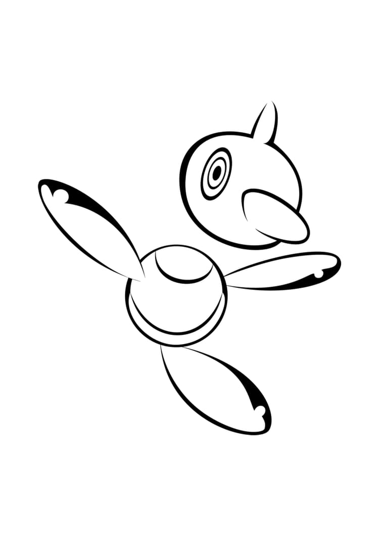 Página para colorear Porygon-Z (A4) para imprimir