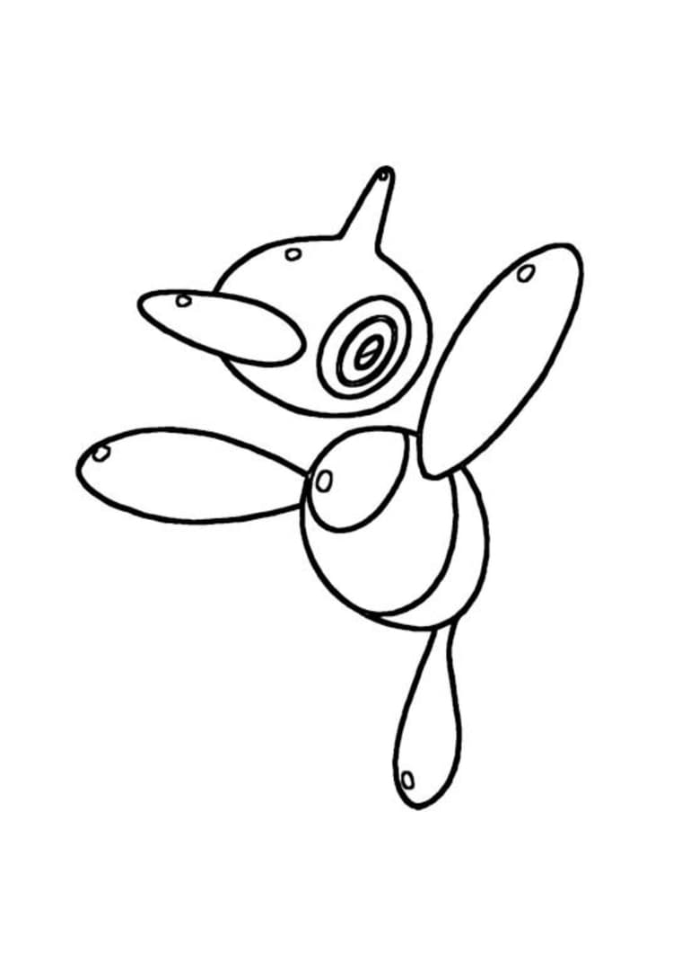 Página para colorear Porygon-Z (A4) para imprimir