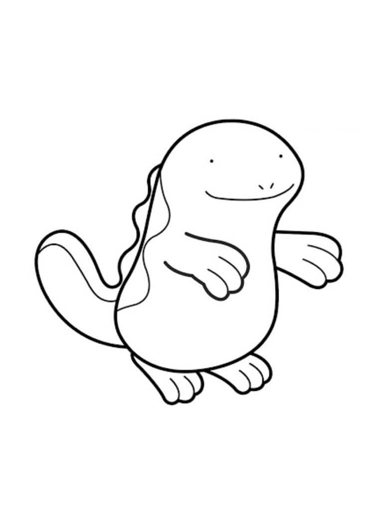 Página para colorear Quagsire (A4) para imprimir