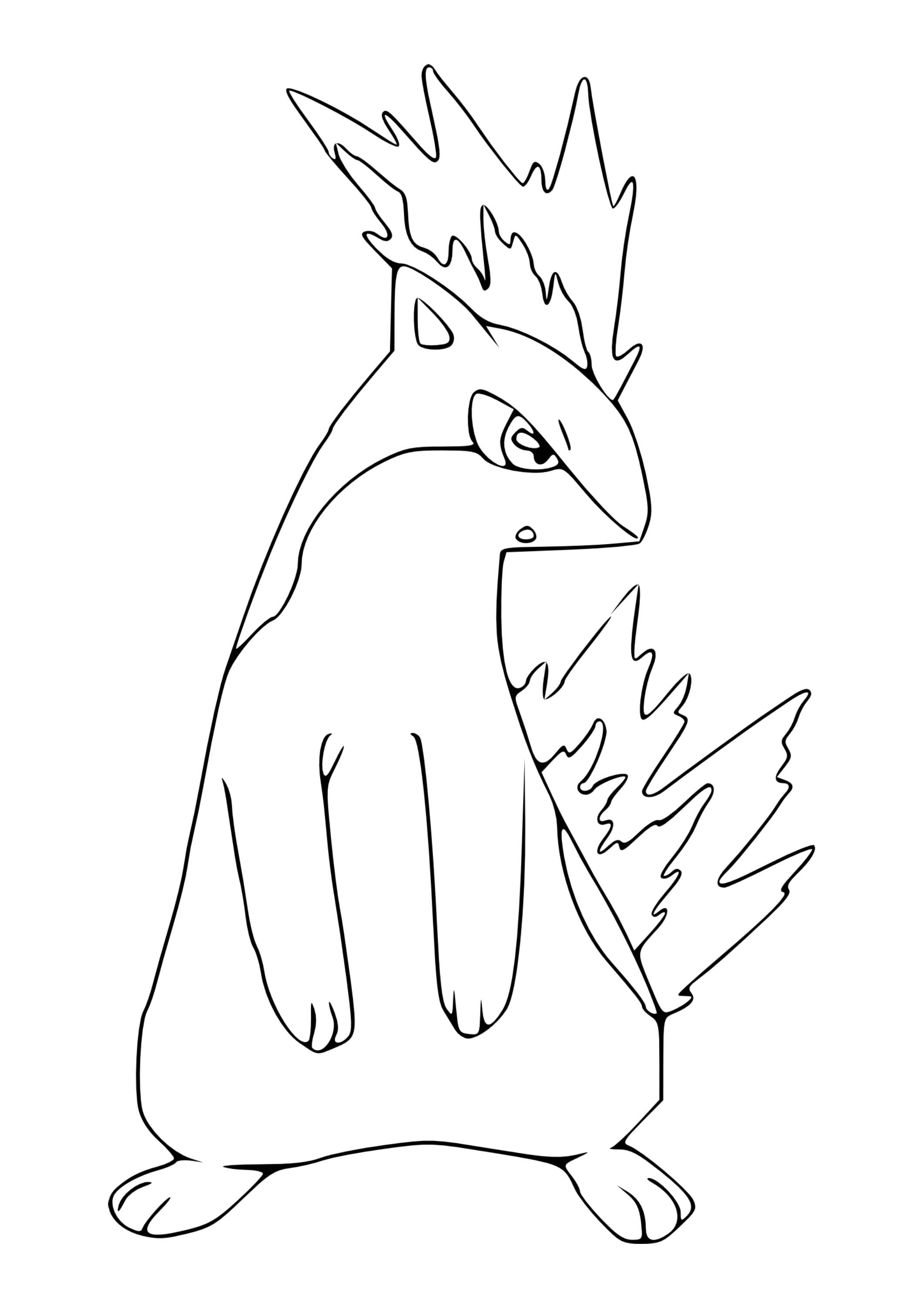 Página para colorear Quilava (A4) para imprimir