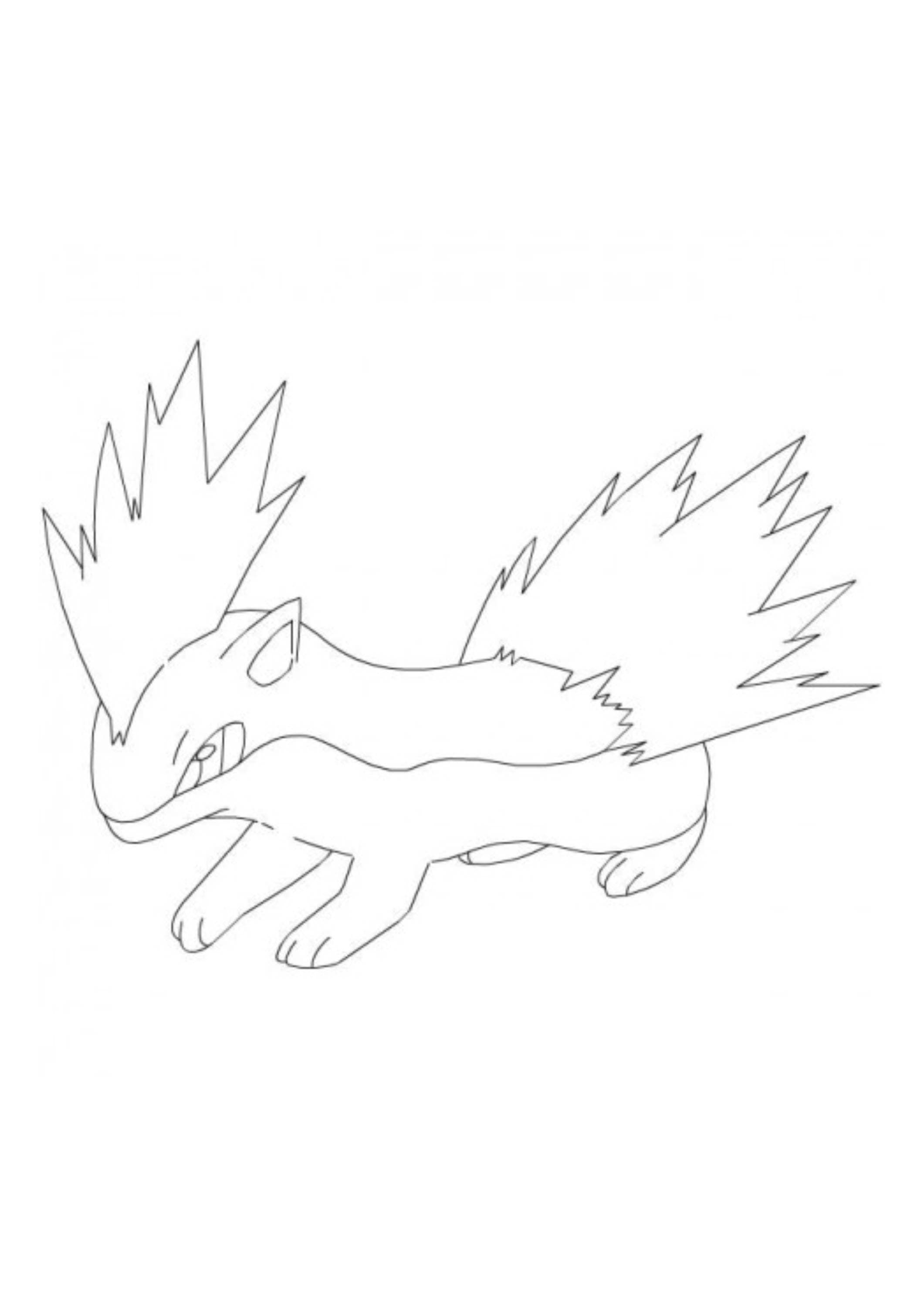 Página para colorear Quilava (A4) para imprimir