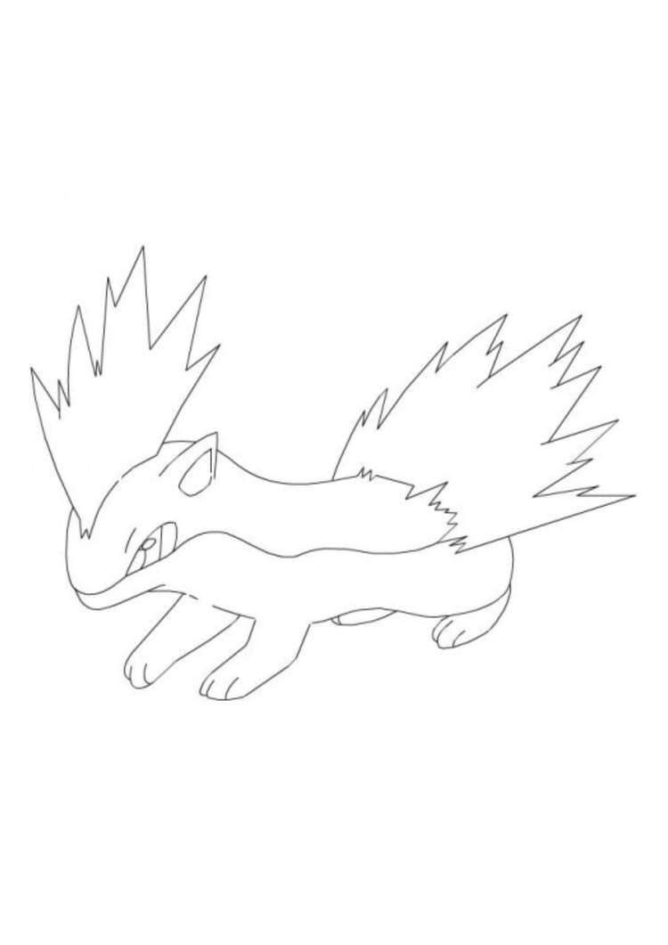 Página para colorear Quilava (A4) para imprimir