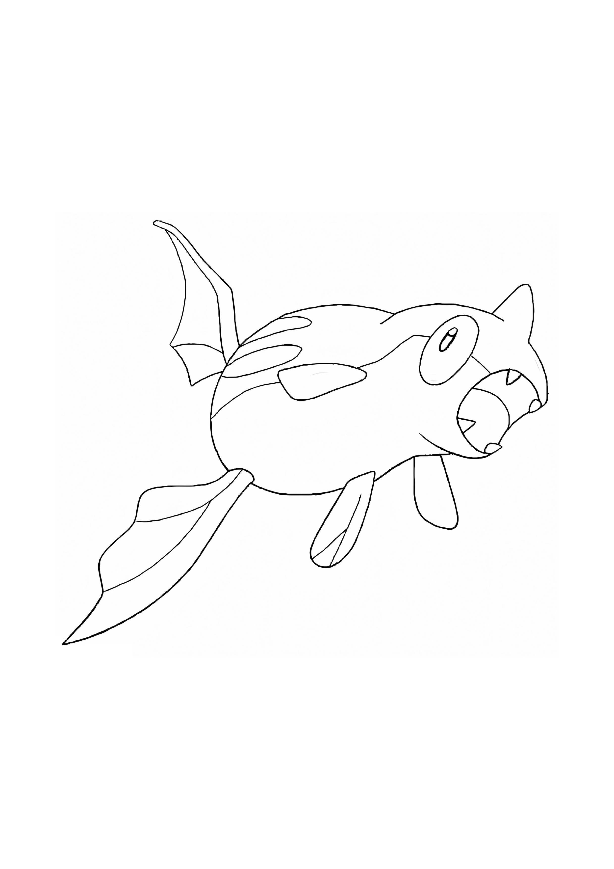 Página para colorear Remoraid (A4) para imprimir