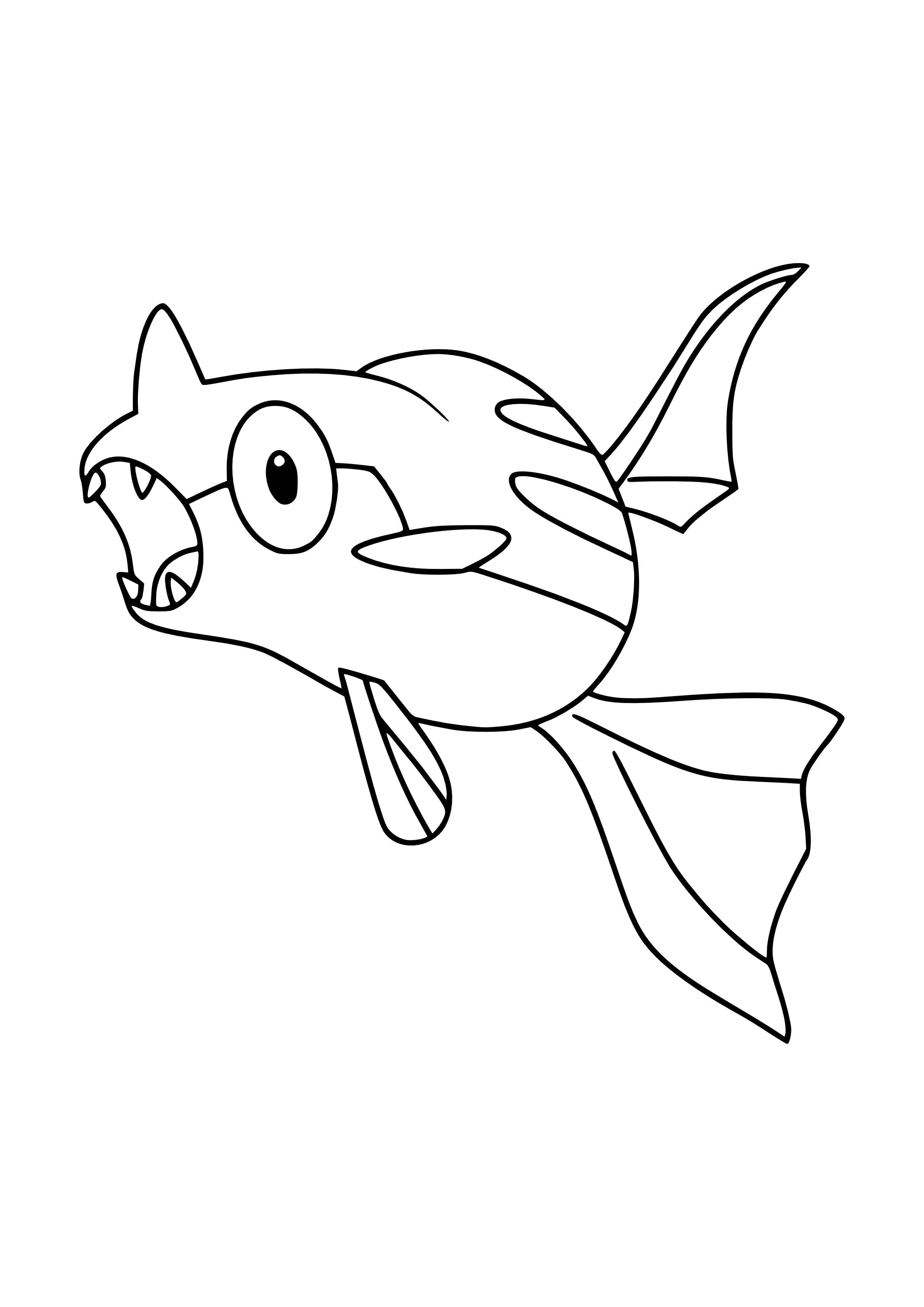 Página para colorear Remoraid (A4) para imprimir