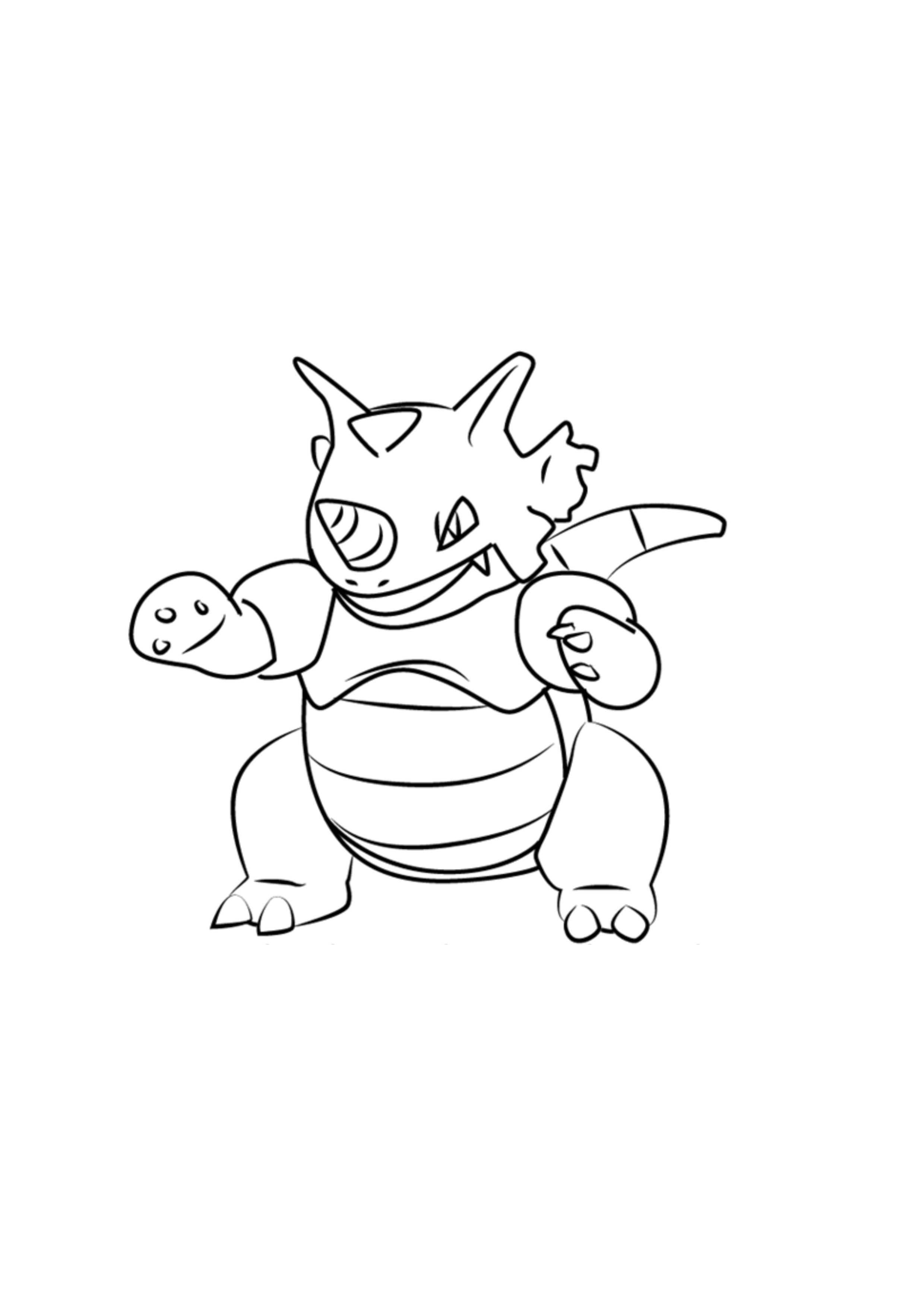 Página para colorear Rhydon (A4) para imprimir