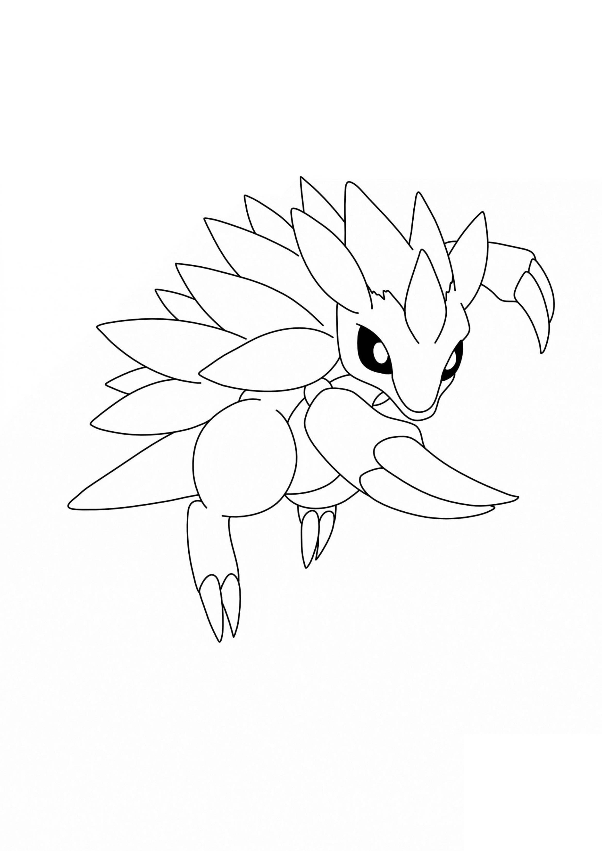 Página para colorear Sandslash (A4) para imprimir