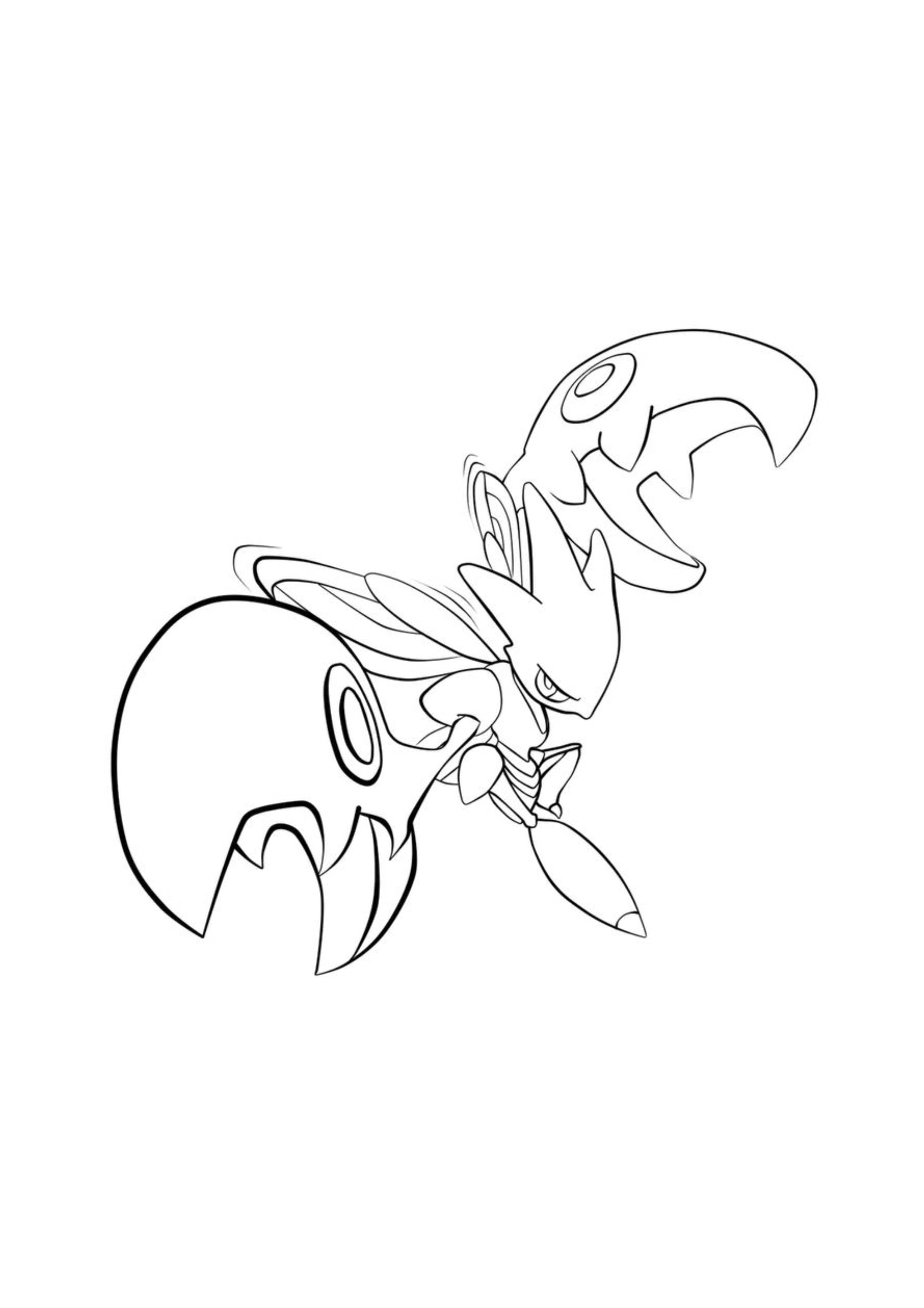 Página para colorear Scizor (A4) para imprimir