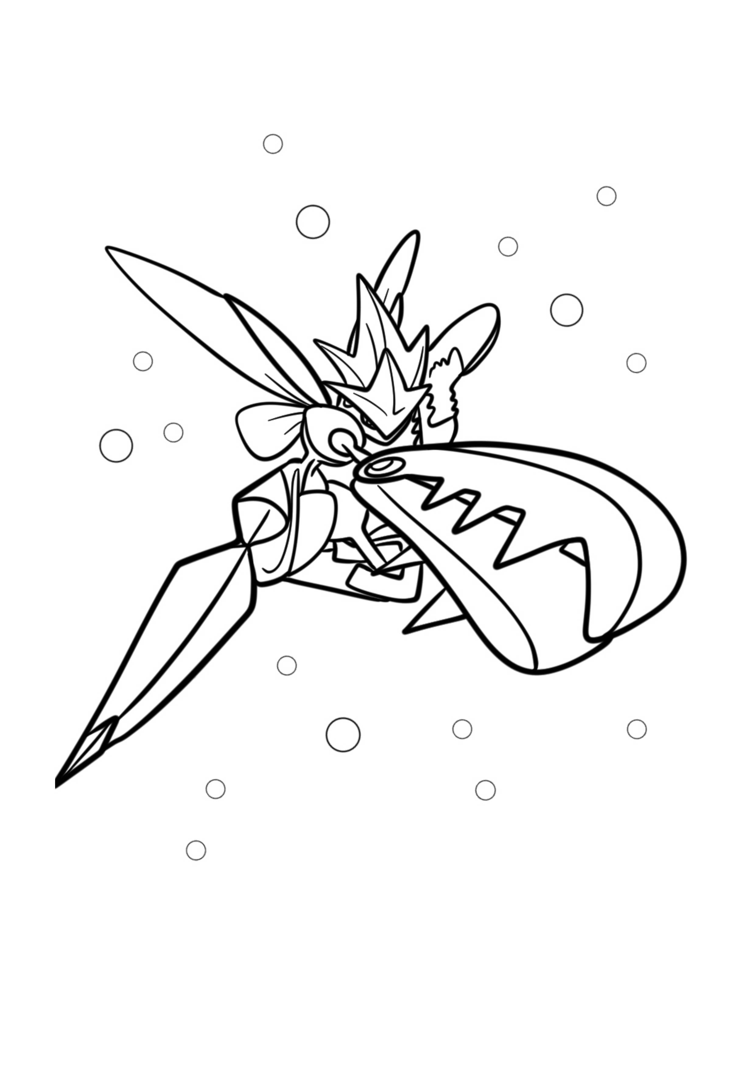 Página para colorear Scizor (A4) para imprimir