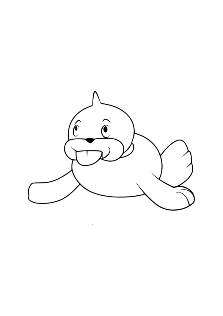 Página para colorear Seel (A4) para imprimir