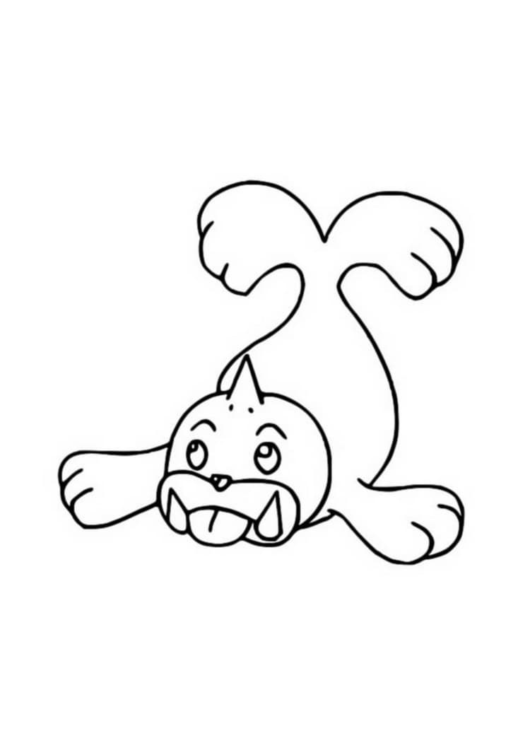 Página para colorear Seel (A4) para imprimir