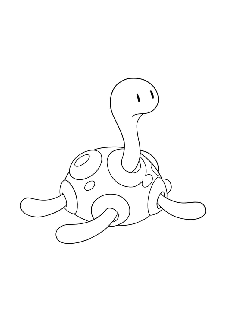 Página para colorear Shuckle (A4) para imprimir