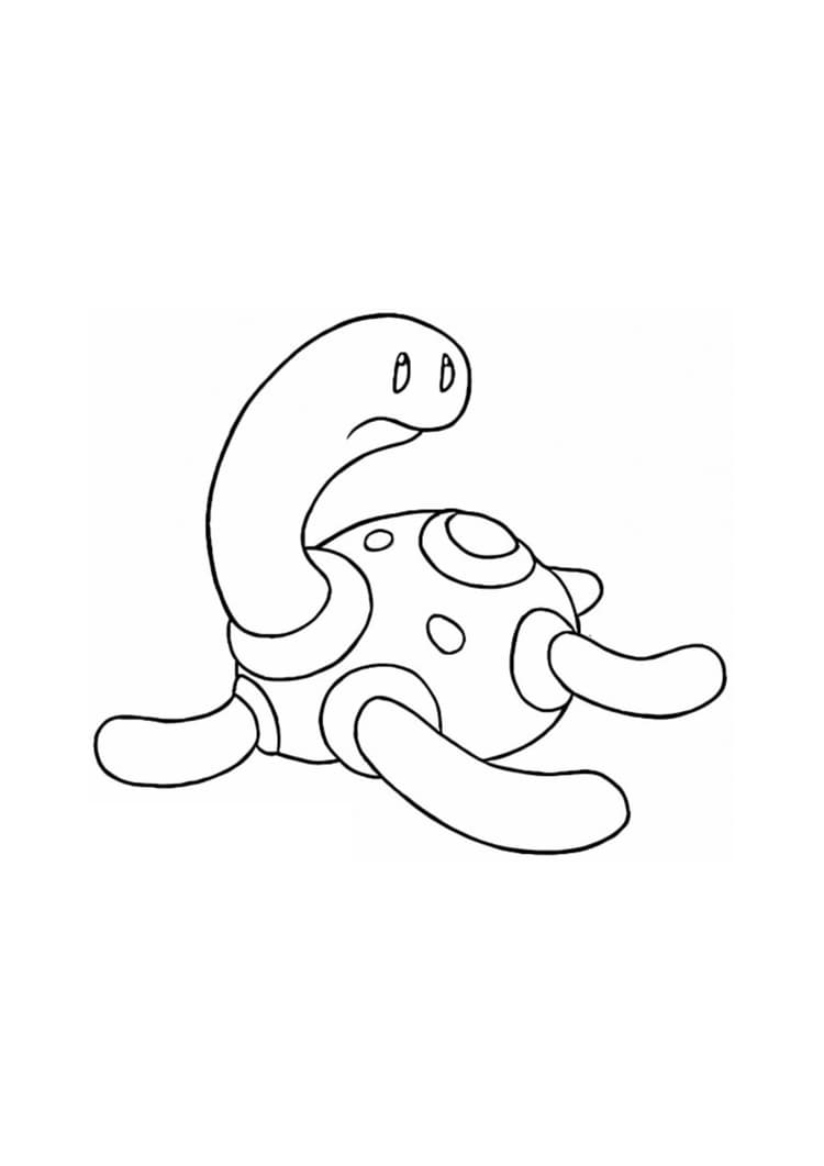 Página para colorear Shuckle (A4) para imprimir