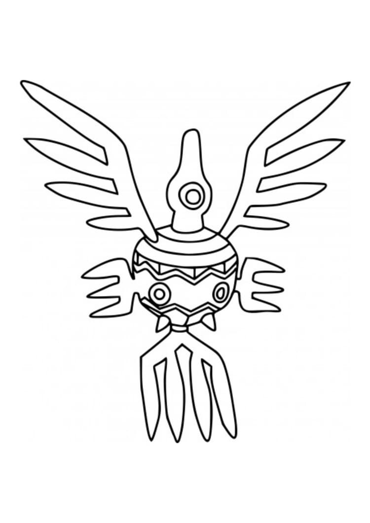 Página para colorear Sigilyph (A4) para imprimir