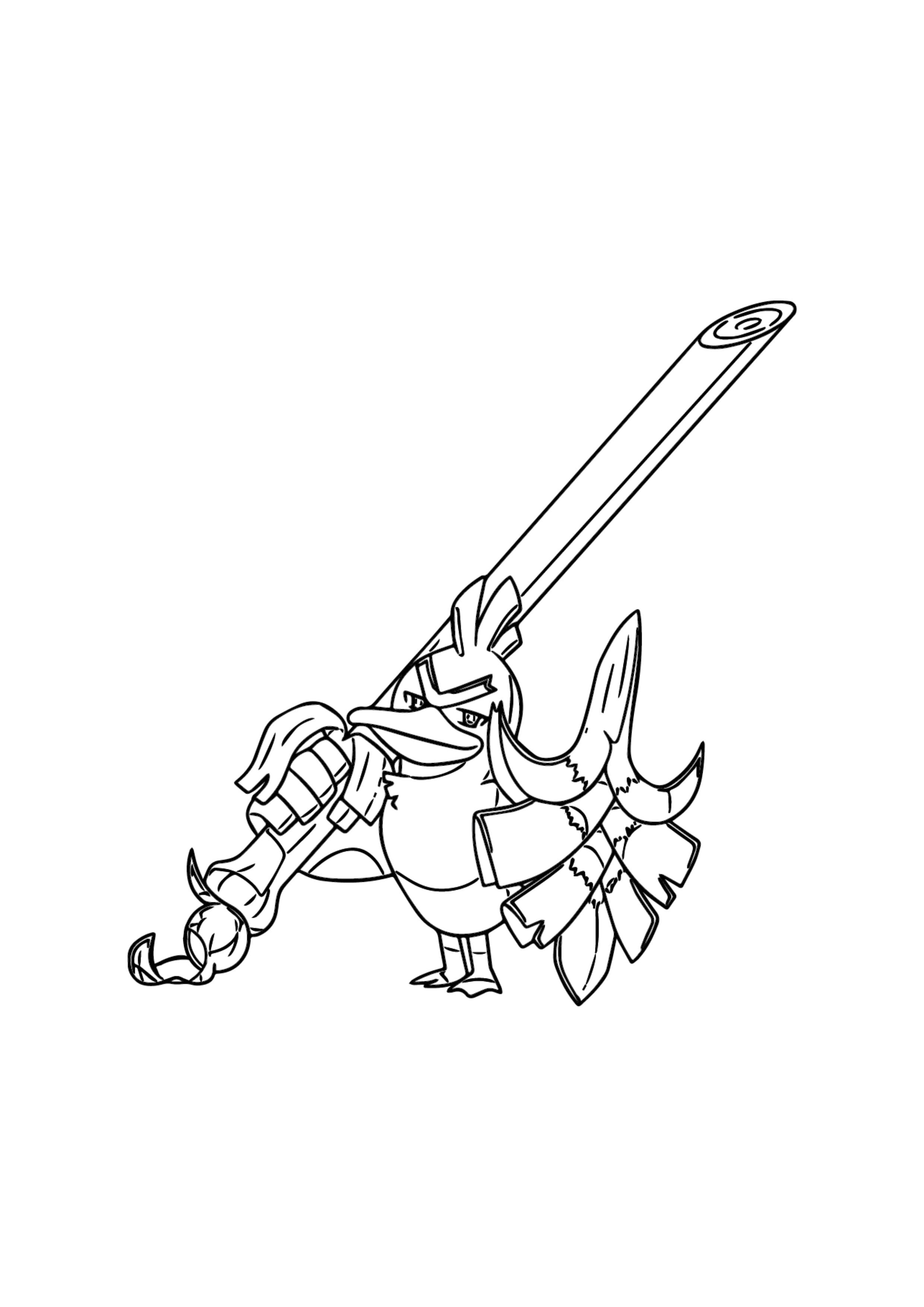 Página para colorear Sirfetch'd (A4) para imprimir