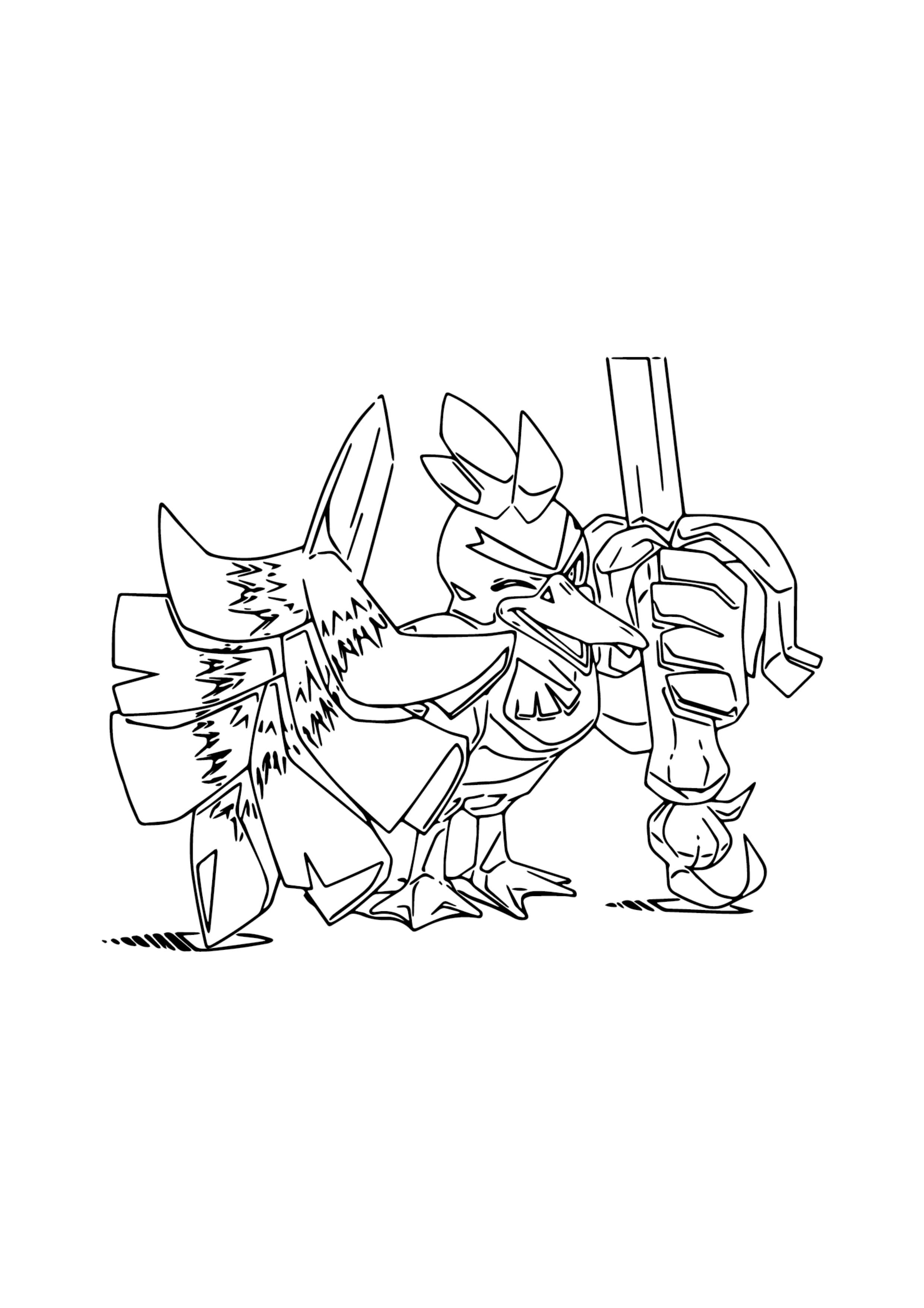 Página para colorear Sirfetch'd (A4) para imprimir