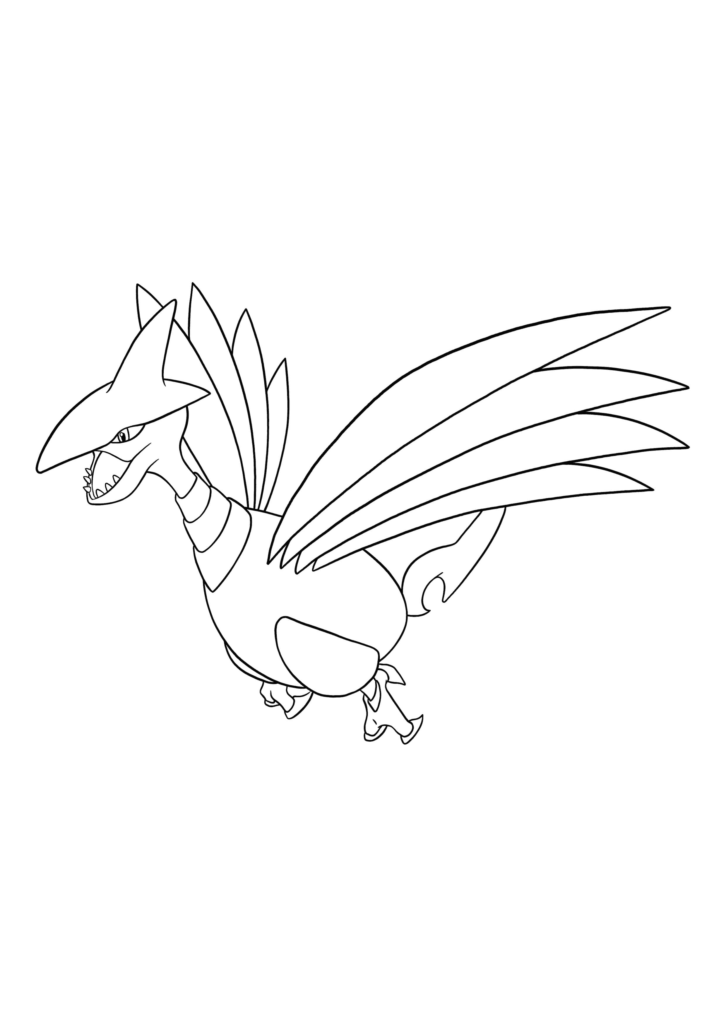 Página para colorear Skarmory (A4) para imprimir