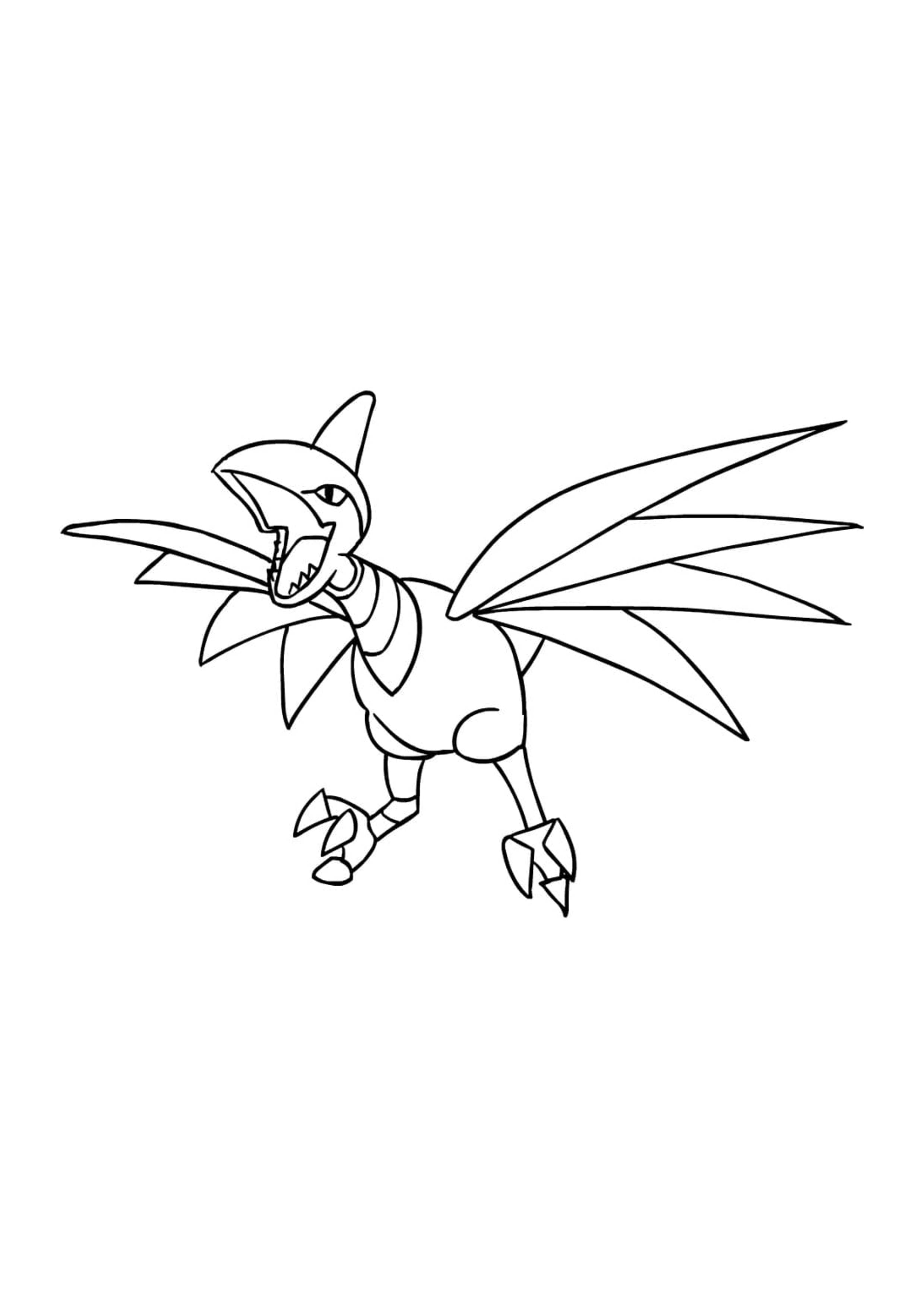 Página para colorear Skarmory (A4) para imprimir
