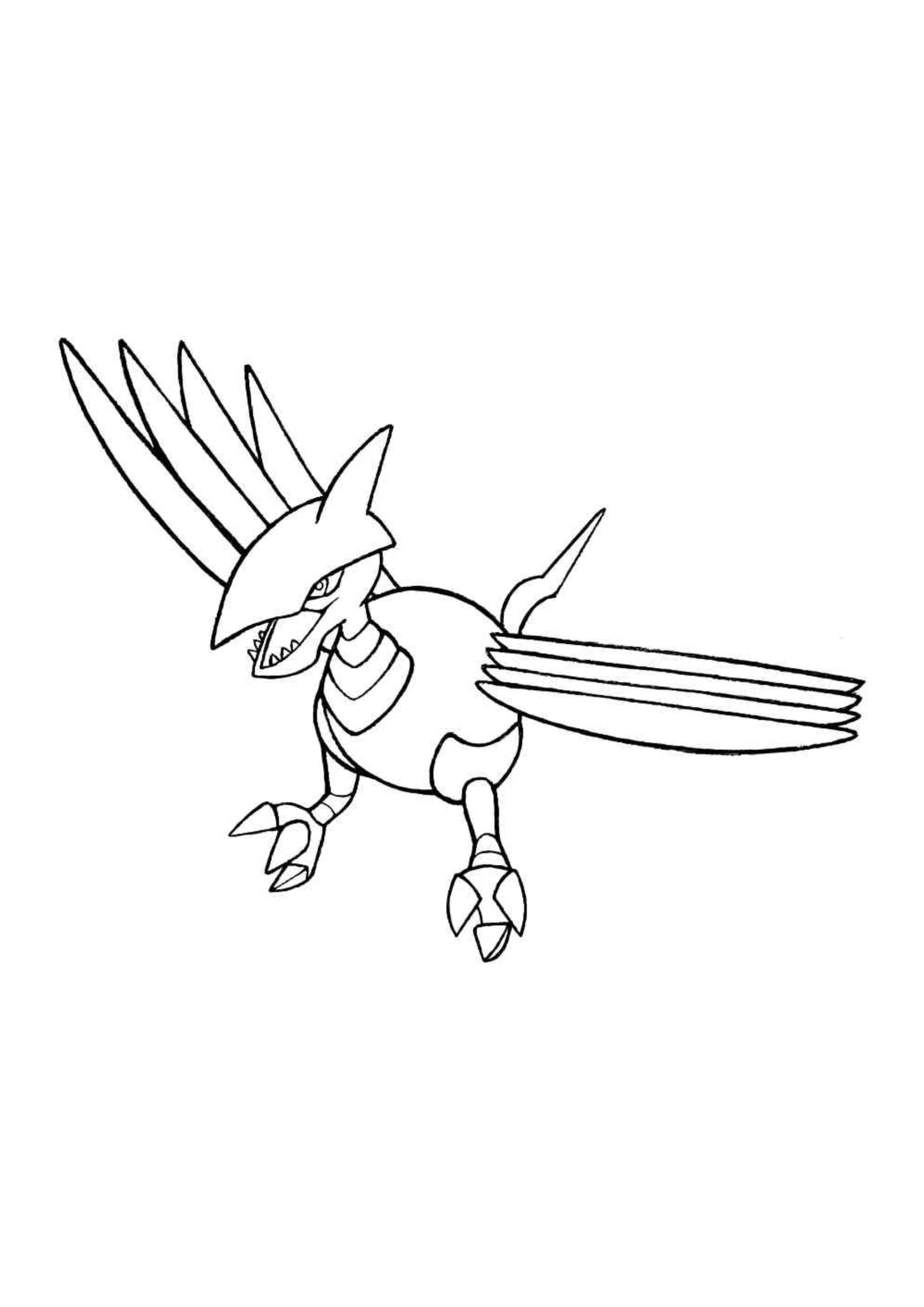 Página para colorear Skarmory (A4) para imprimir