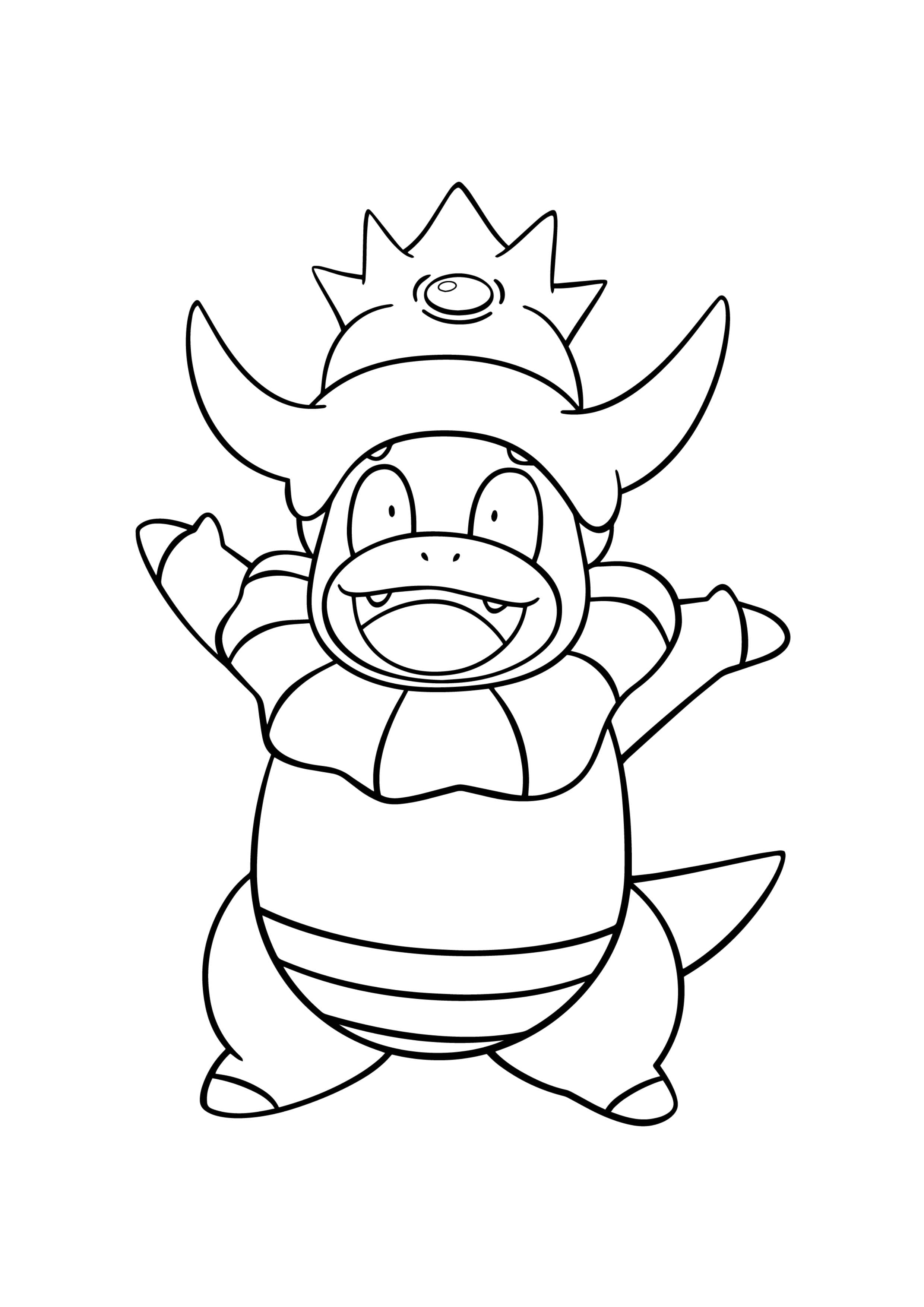 Página para colorear Slowking (A4) para imprimir