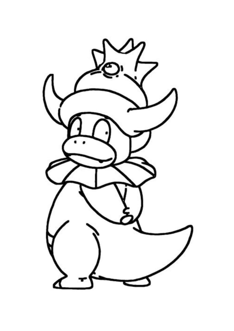 Página para colorear Slowking (A4) para imprimir