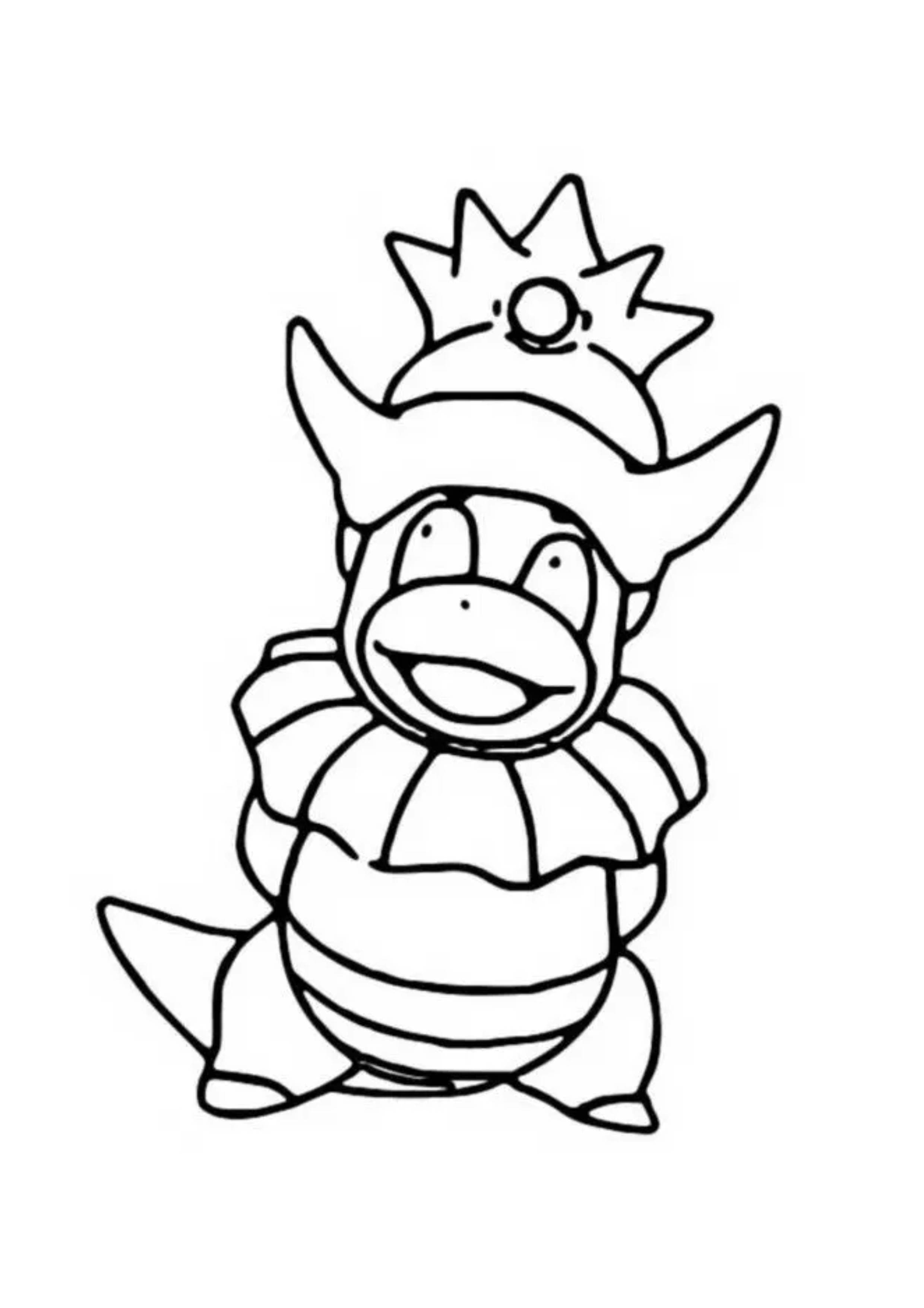 Página para colorear Slowking (A4) para imprimir