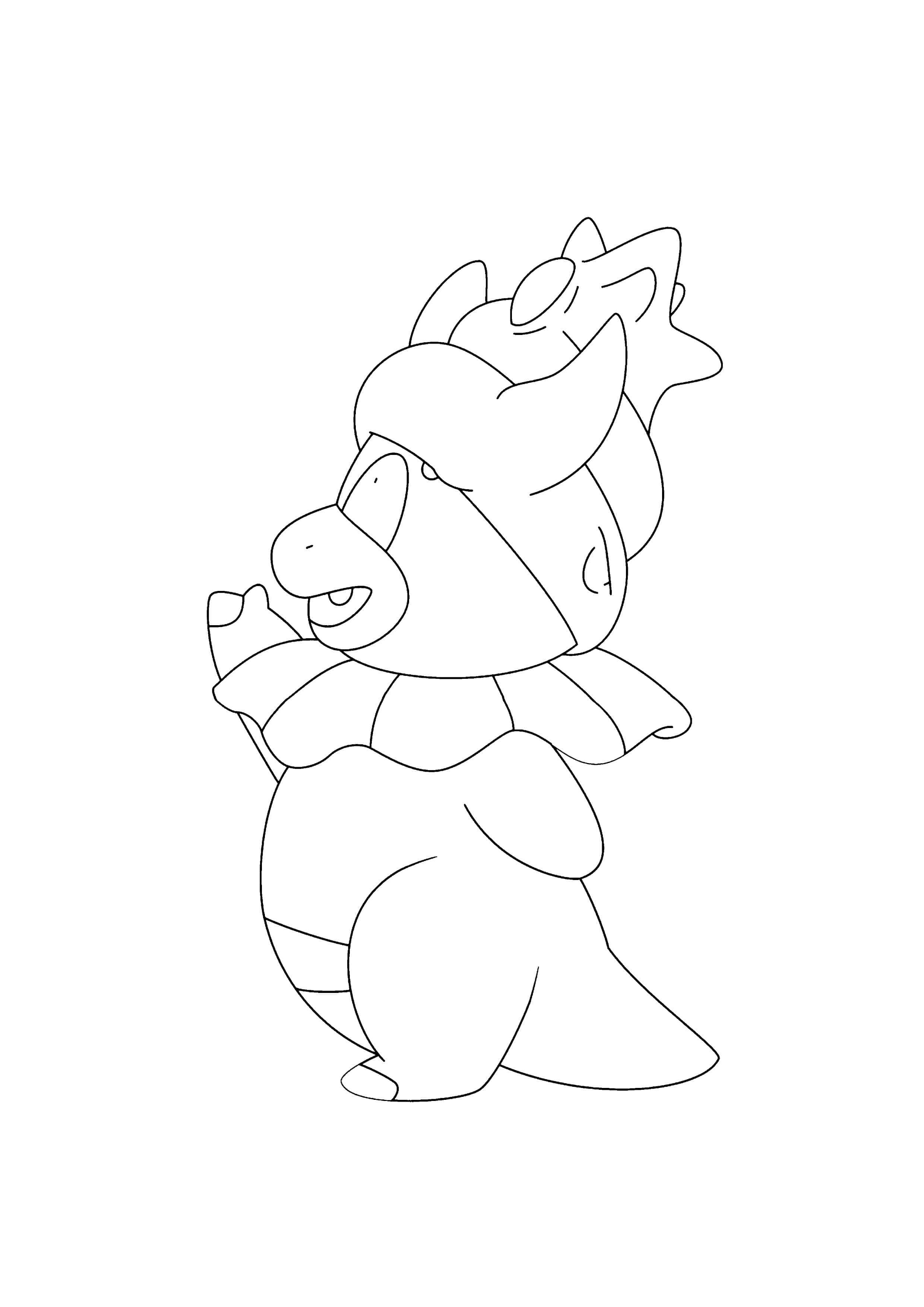 Página para colorear Slowking (A4) para imprimir