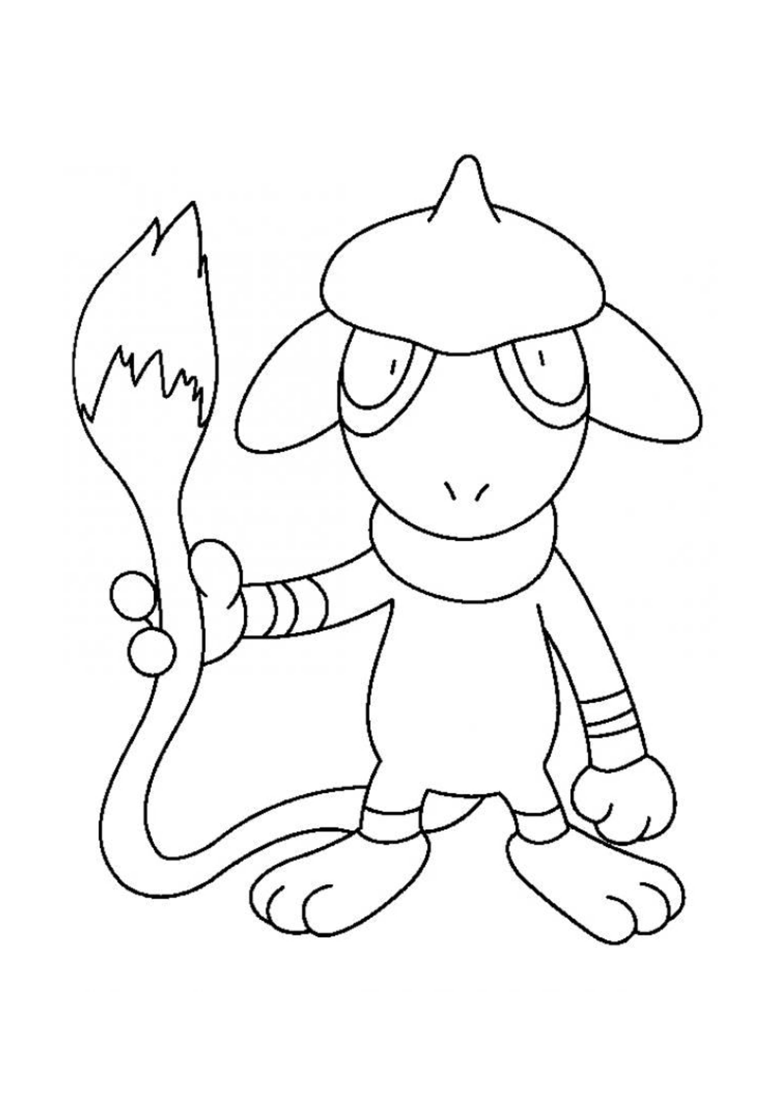Página para colorear Smeargle (A4) para imprimir