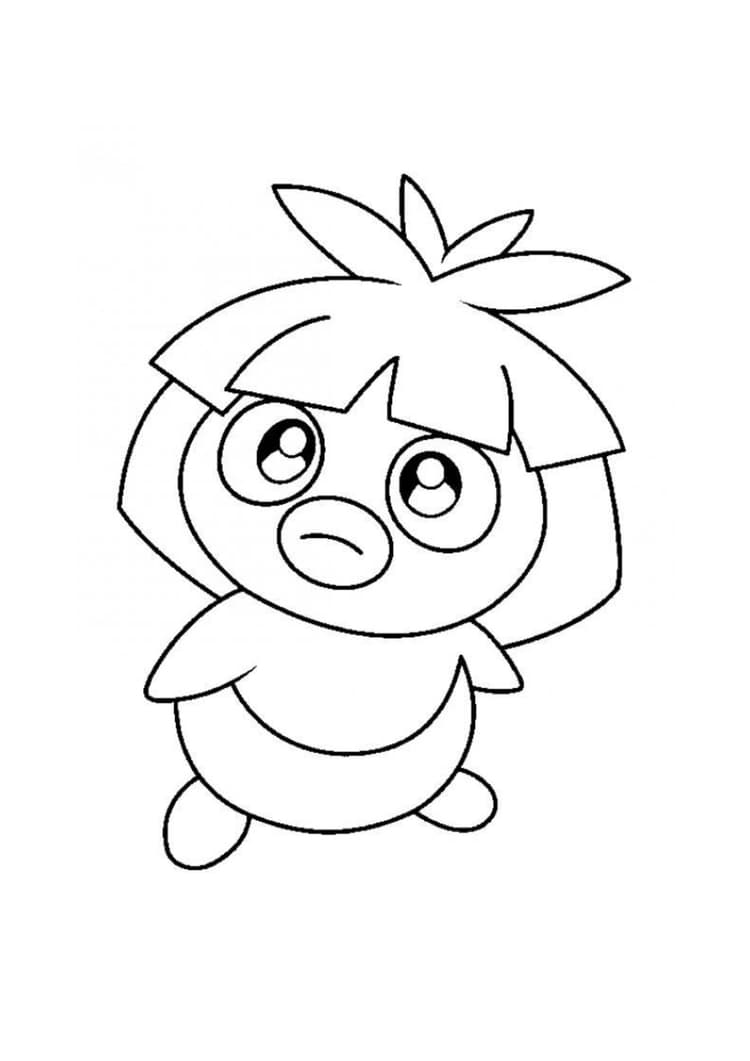 Página para colorear Smoochum (A4) para imprimir