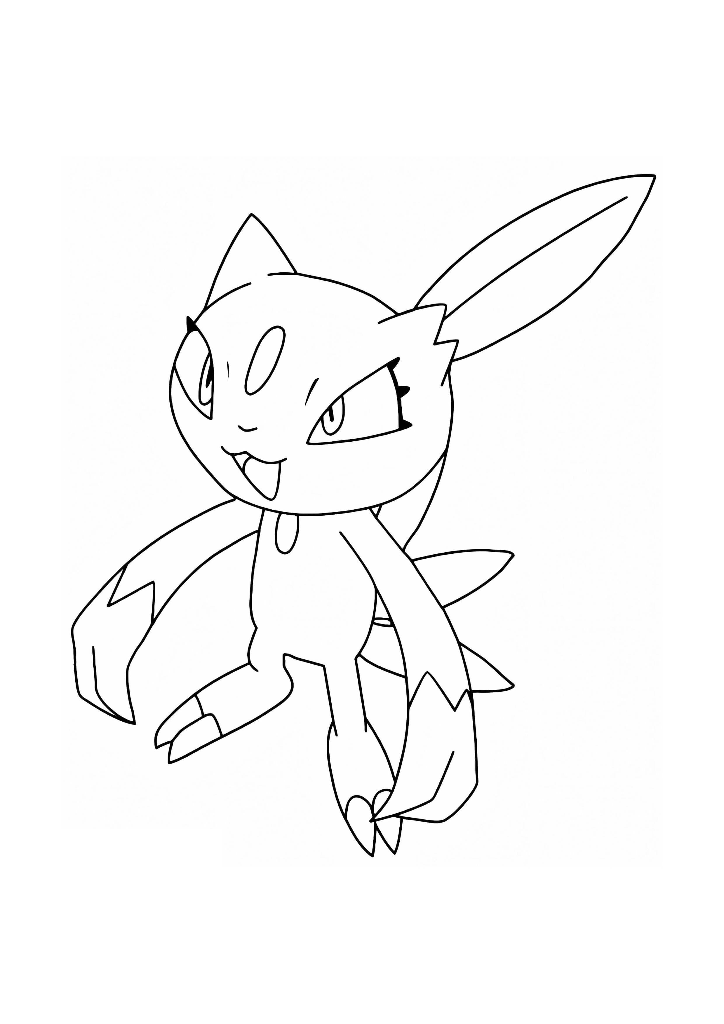 Página para colorear Sneasel (A4) para imprimir