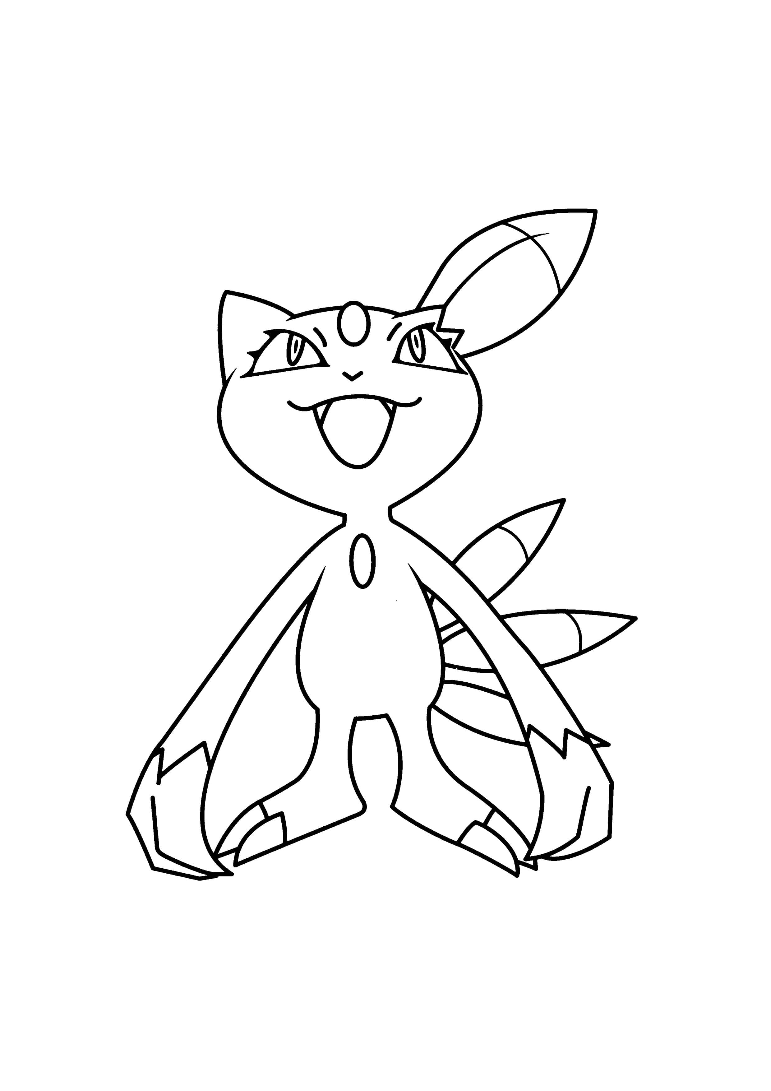 Página para colorear Sneasel (A4) para imprimir